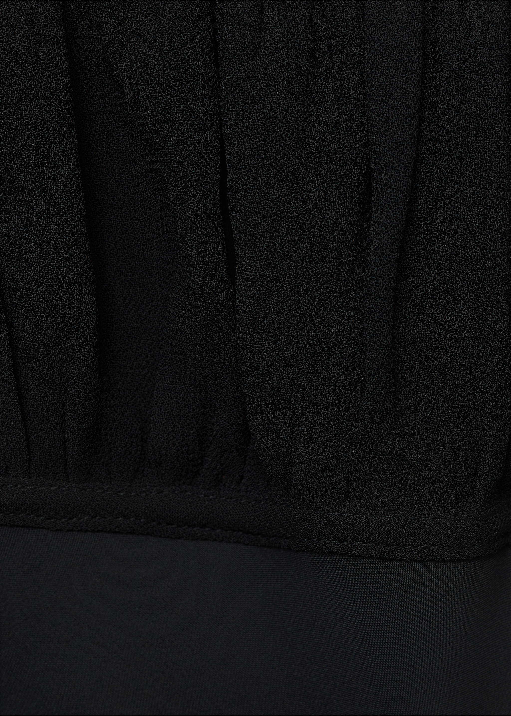 Vestido escote fruncido - Detalle del artículo 8, Negro. Ref: 17991159-00.