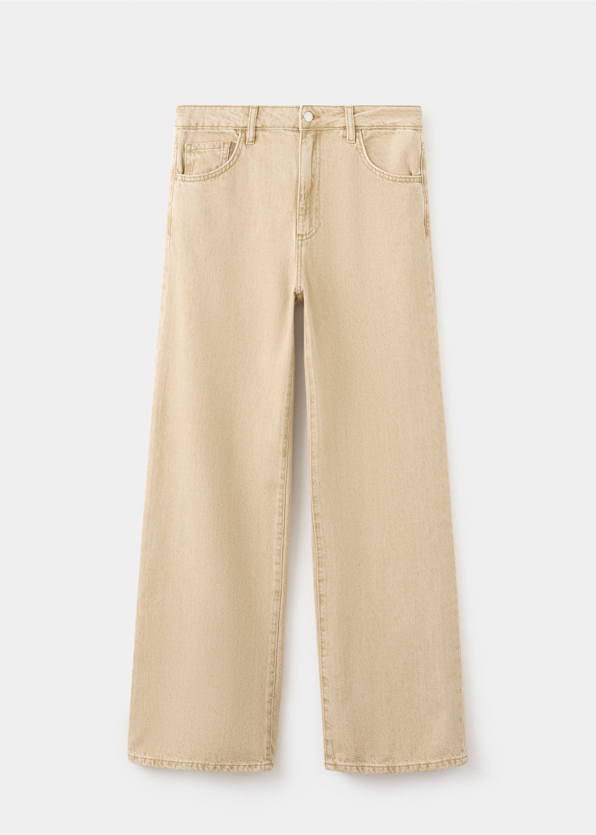 Τζιν Danila wide leg ψηλόμεσο - Προϊόν χωρίς μοντέλο, Άμμος. Ref: 27001246-00.