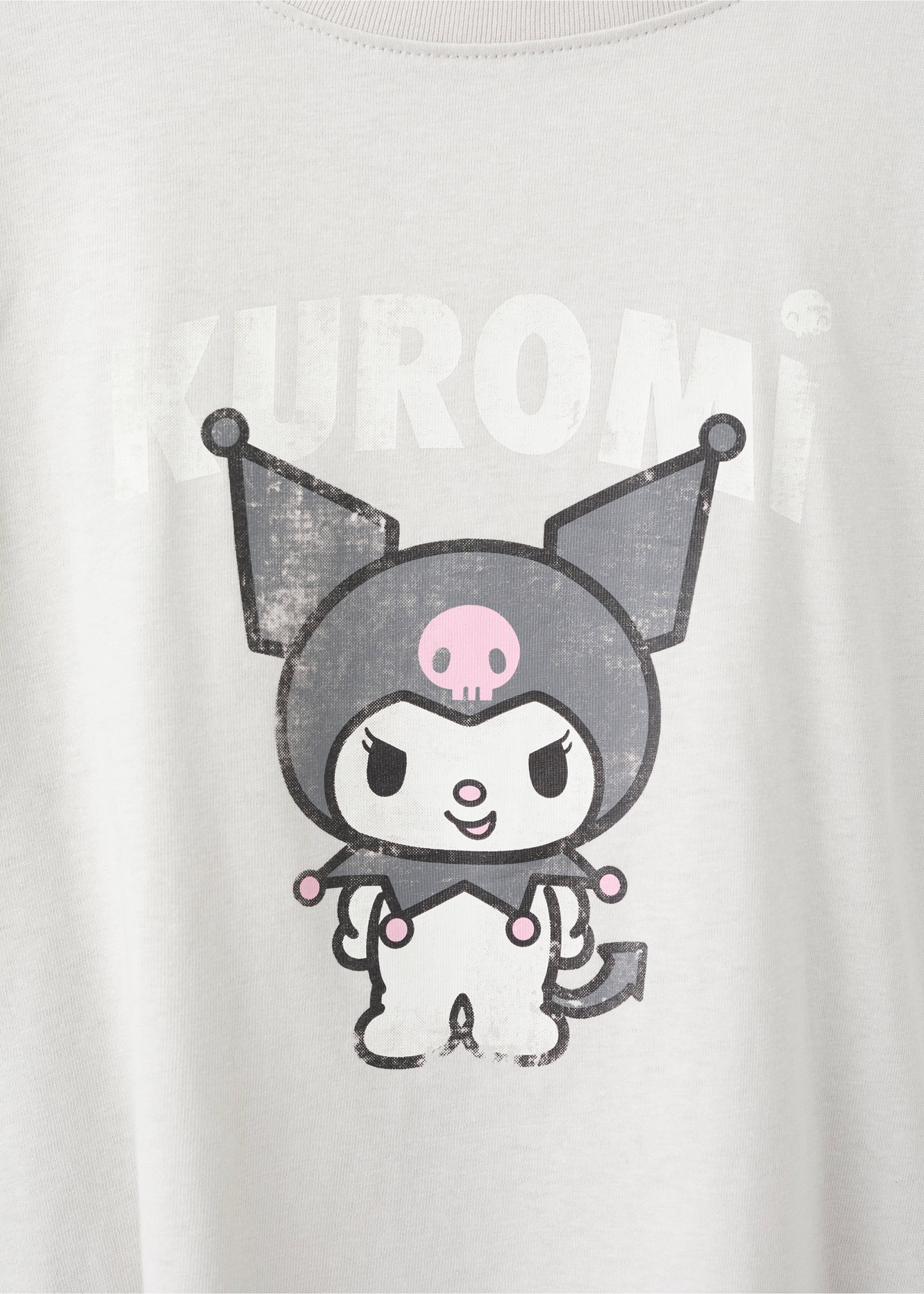 T-shirt Kuromi - Détail de l'article 8, Gris. Ref: 27001324-00.