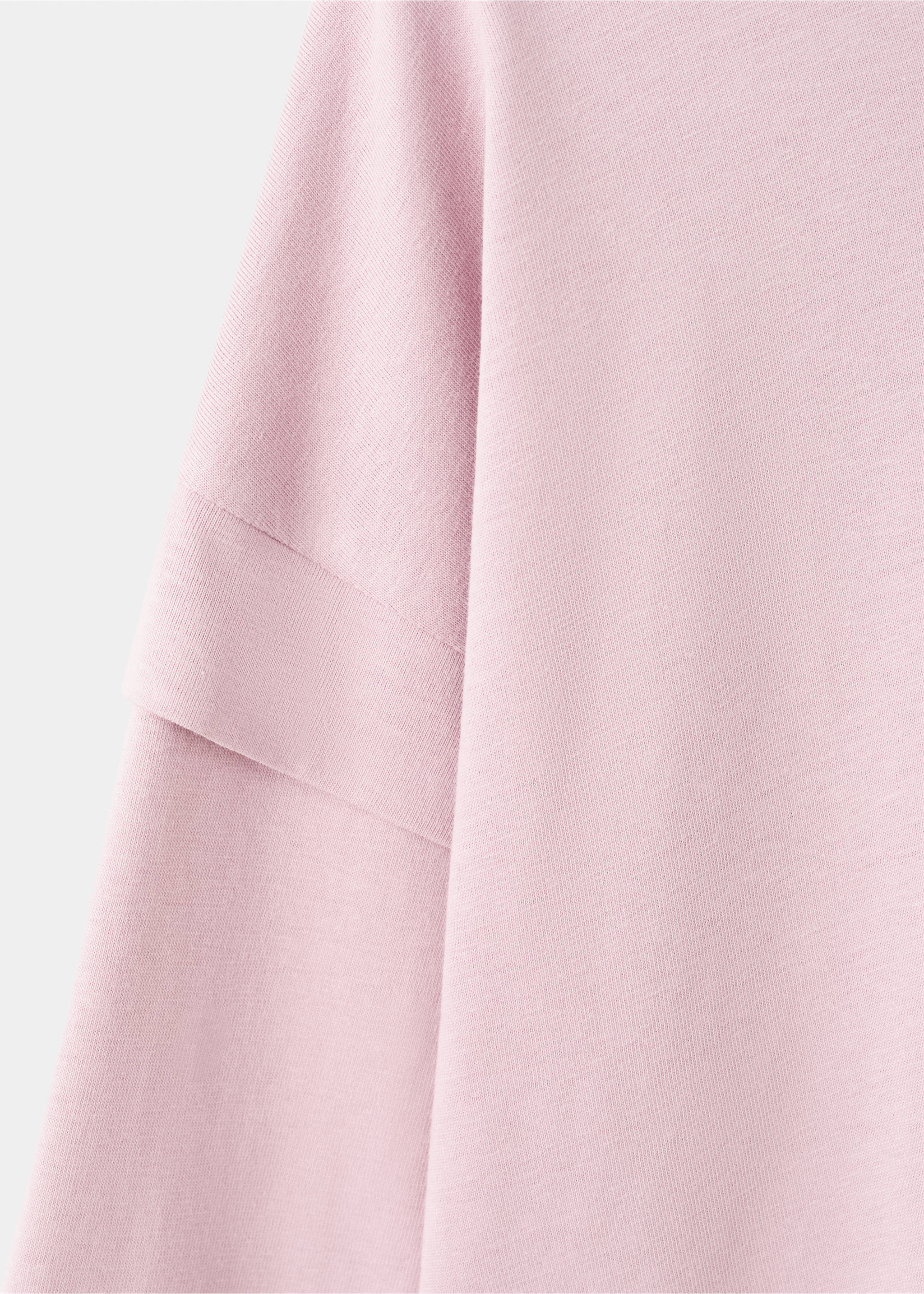 T-Shirt mit Detail am Ärmel - Detail des Artikels 0, Rosa. Ref: 27001339-00.