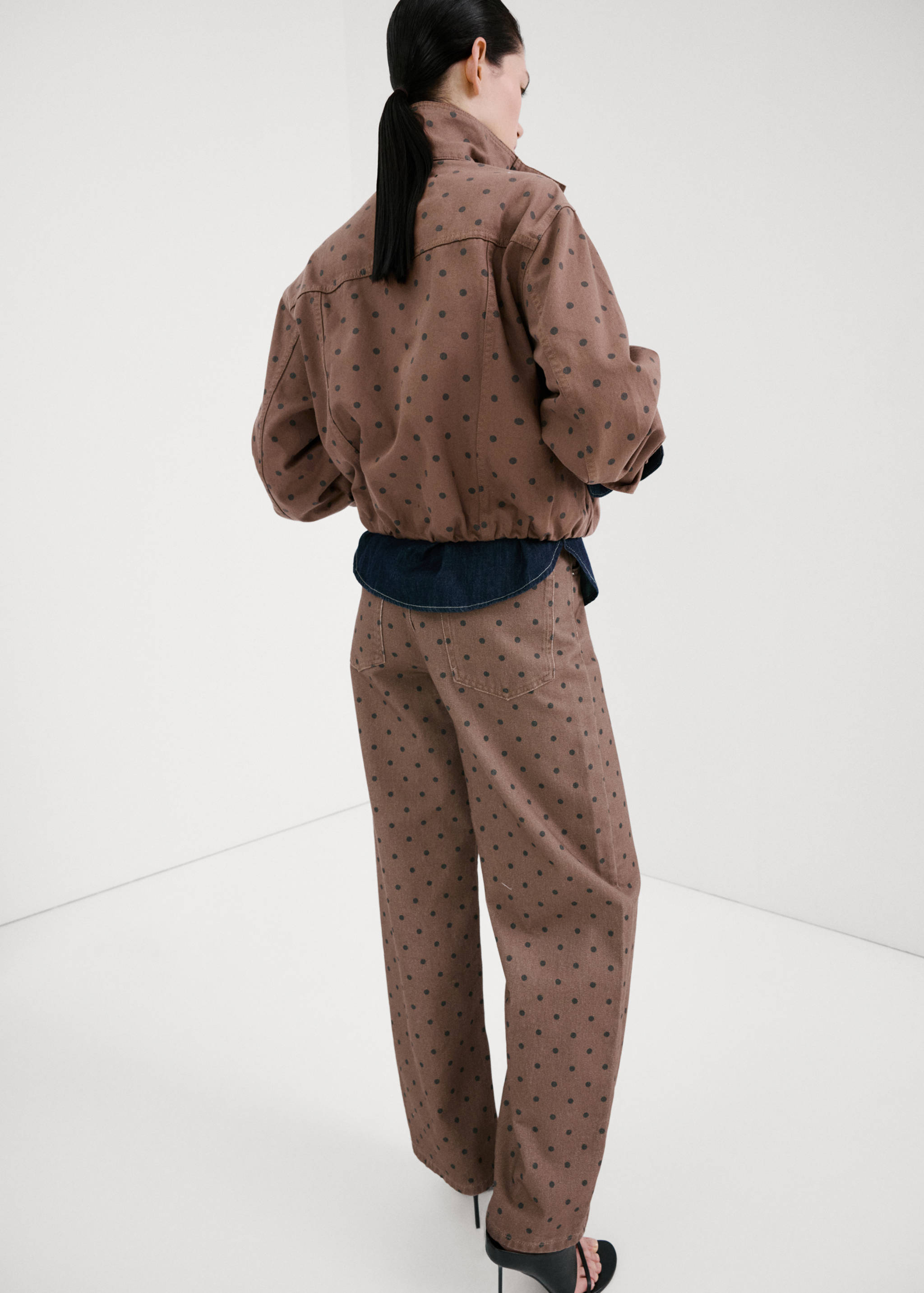 Polka dot balloon jeans - Reverse of the article