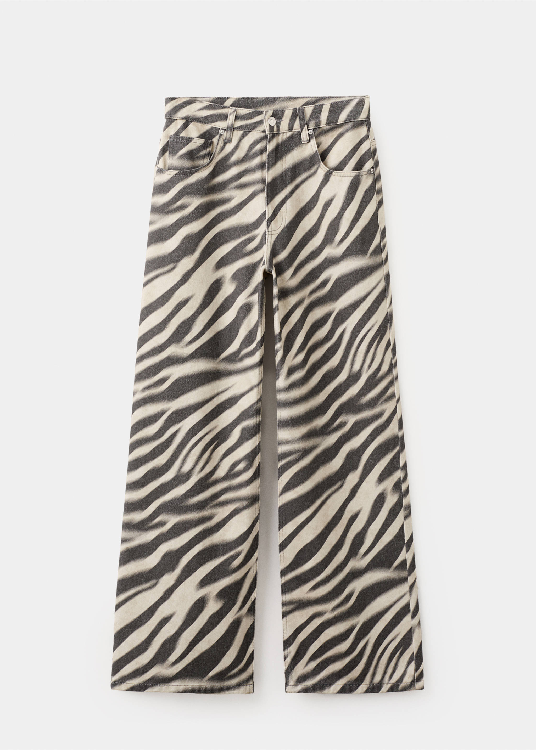 Texans rectes estampat zebra - Article sense model, Blanc trencat. Ref: 27004109-00.