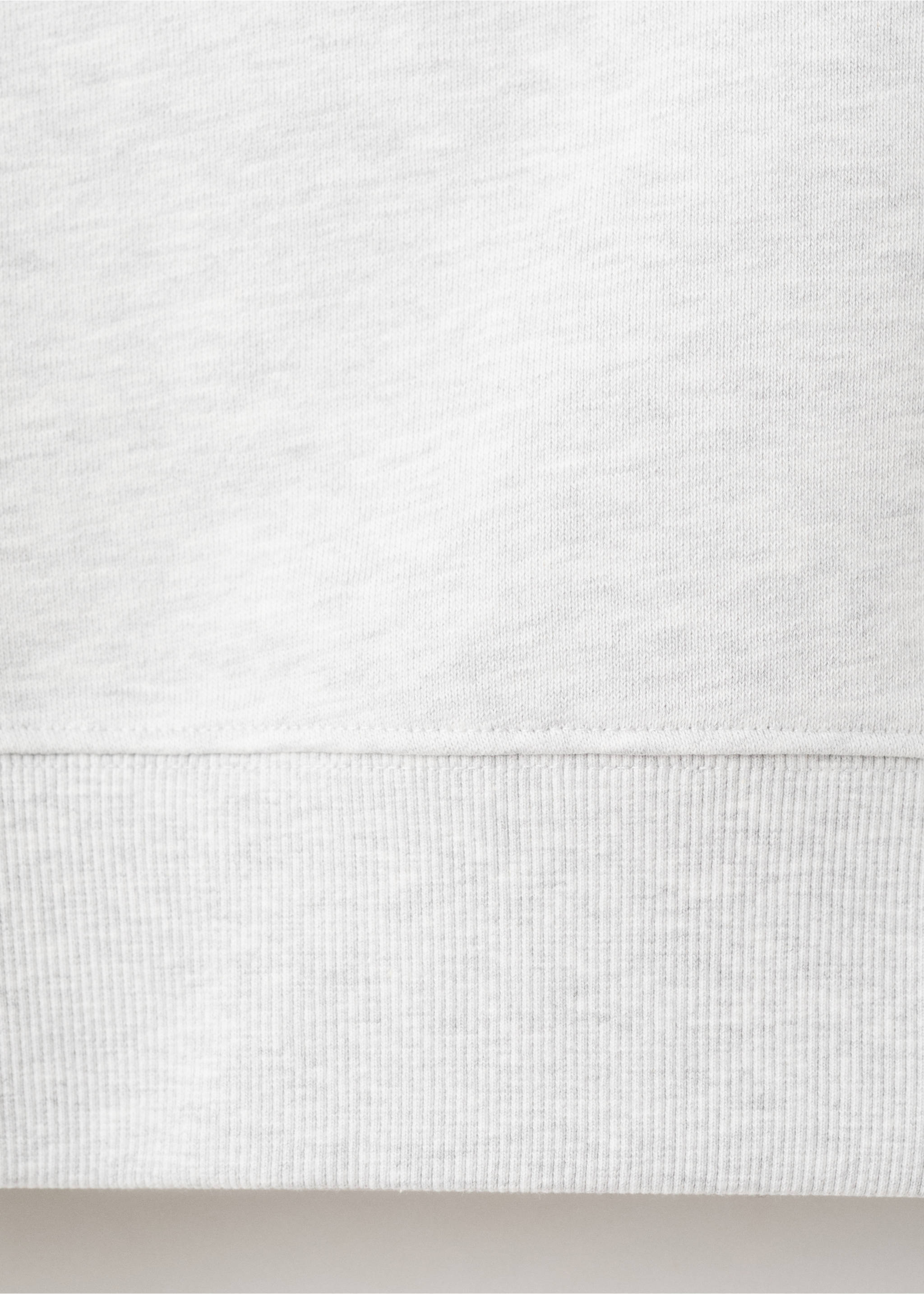 Dessuadora crop cotó - Detall de l'article 0, Gris clar vigoré. Ref: 27004419-00.