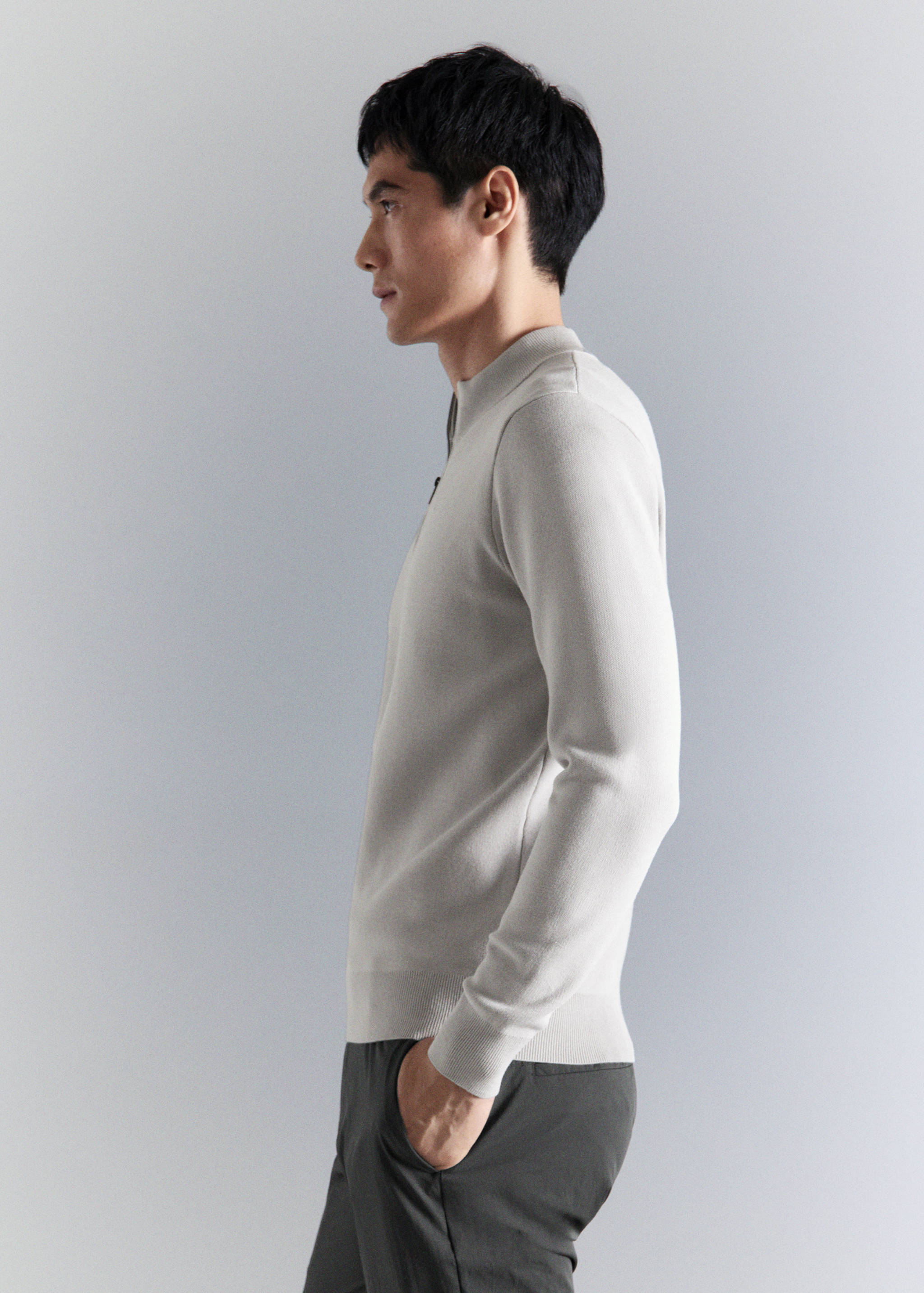 Pull confort extensible à zip - Détail de l'article 2