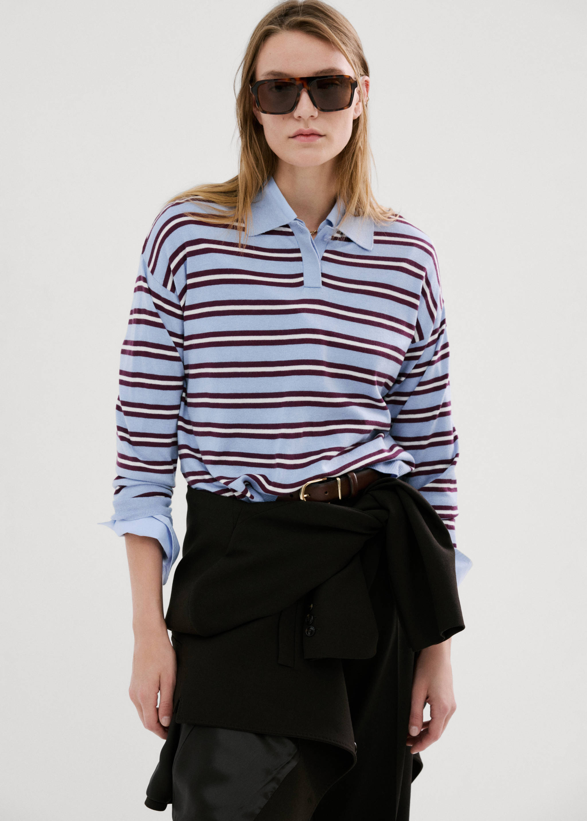 Jersei ratlles coll polo - Pla mig