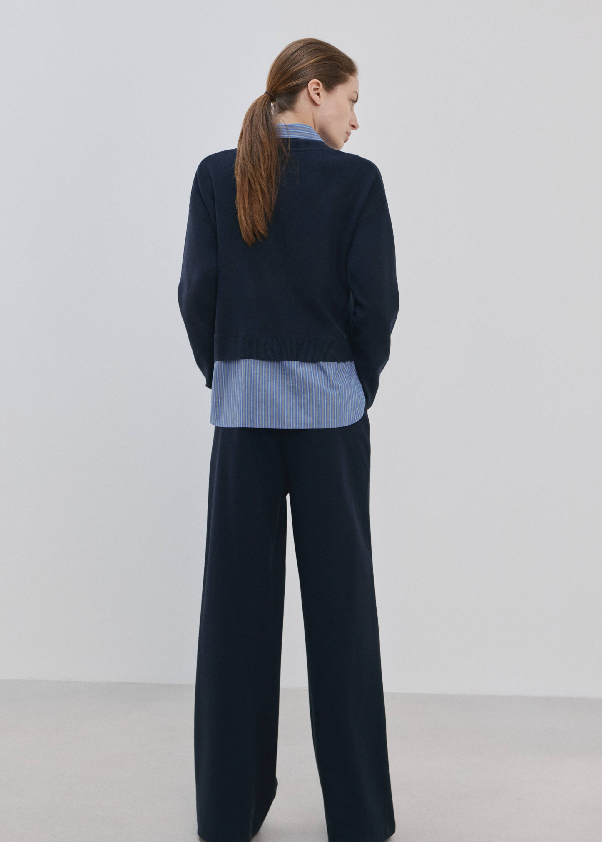 Combined shirt sweater - Reverse of the article
