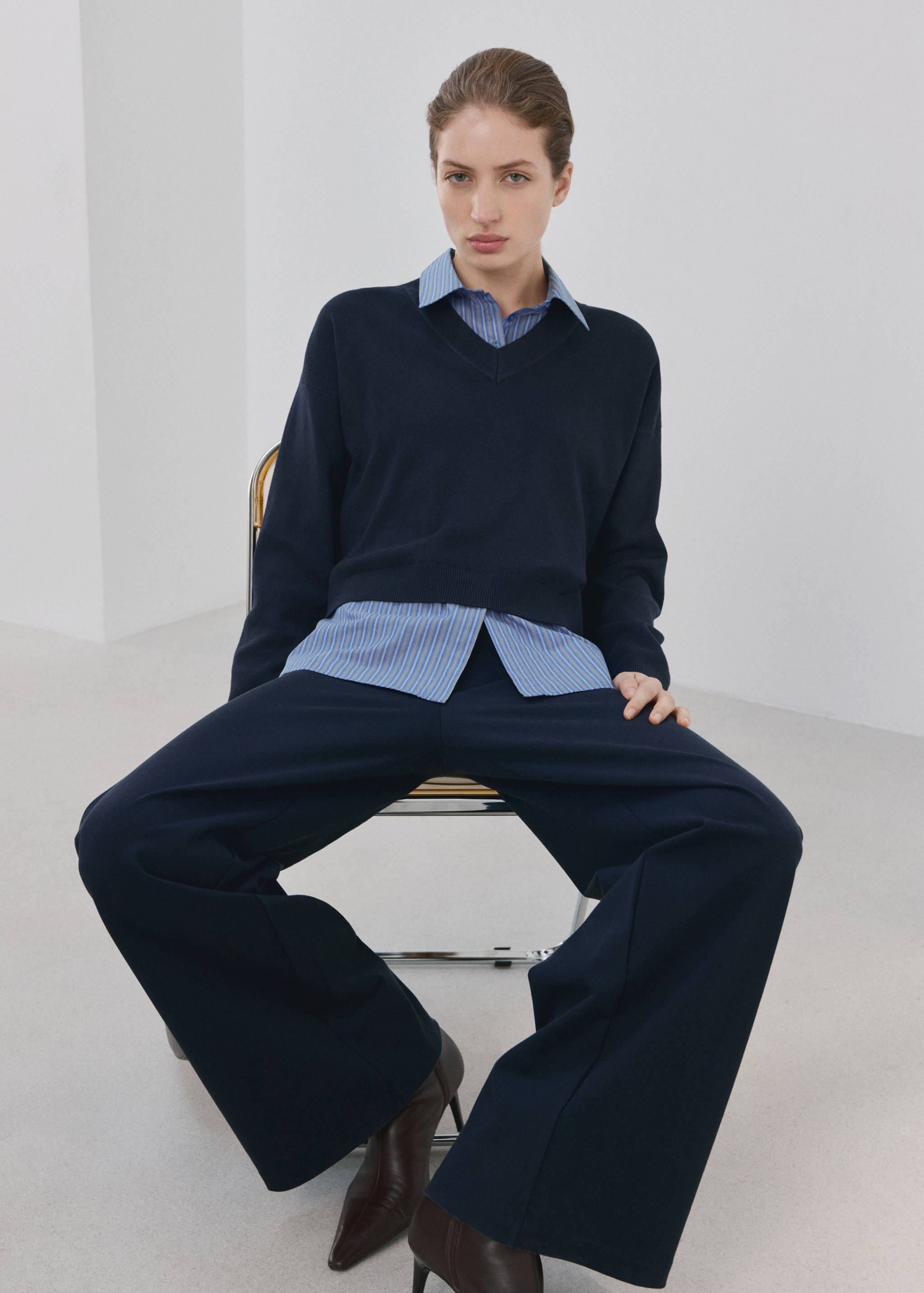 Combined shirt sweater - Details of the article 2