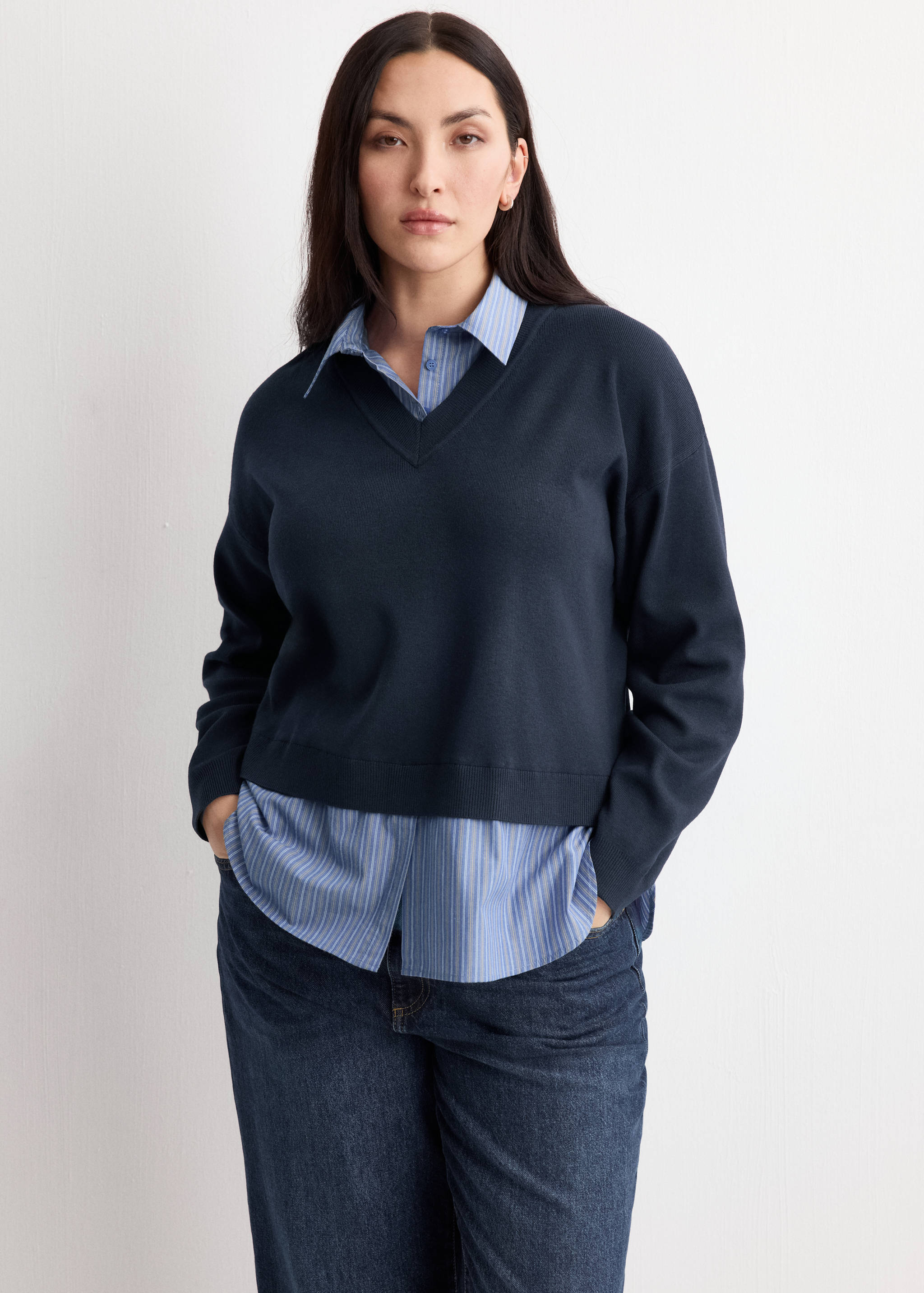 Combined shirt sweater - Details of the article 5