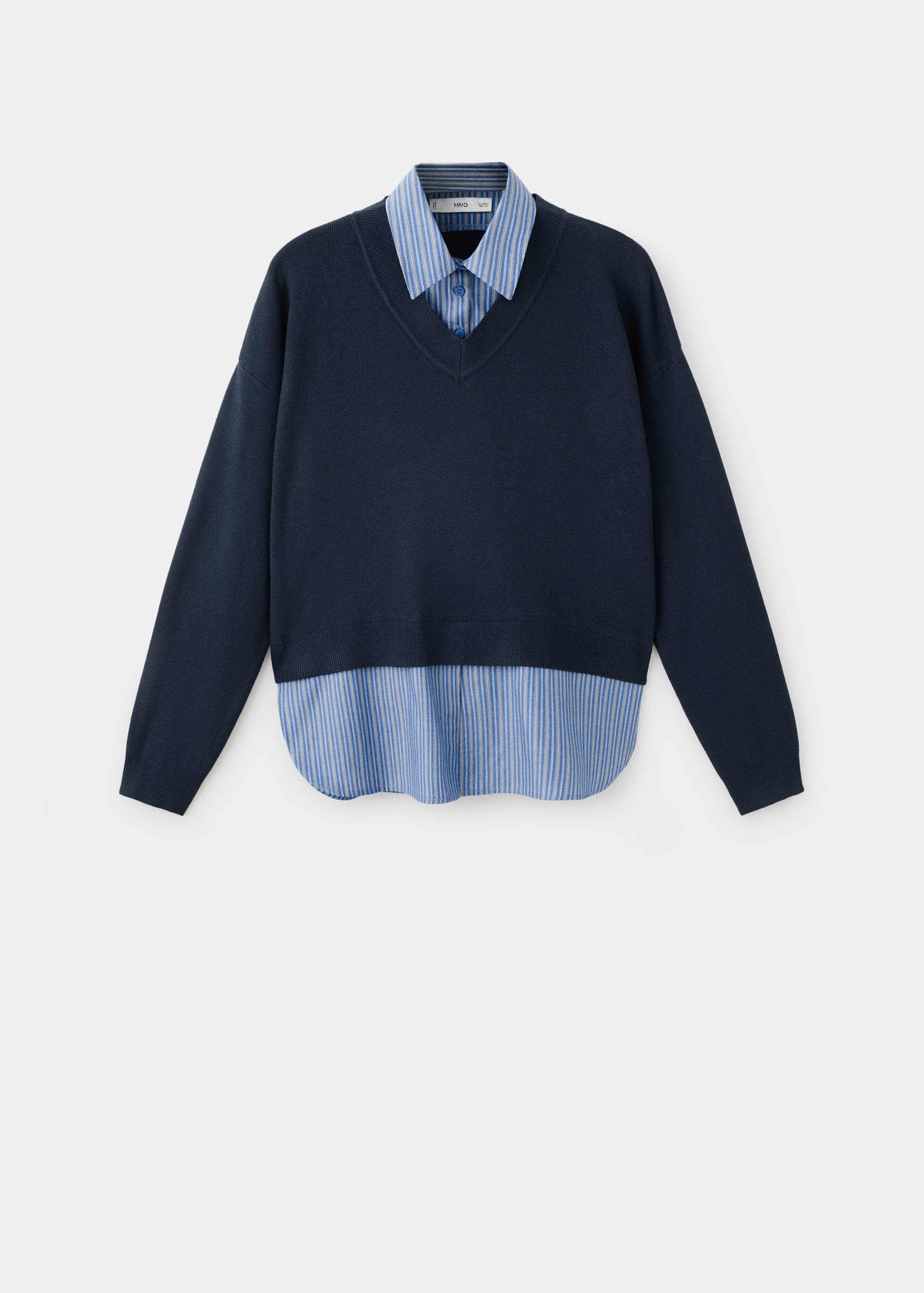Combined shirt sweater - Article without model