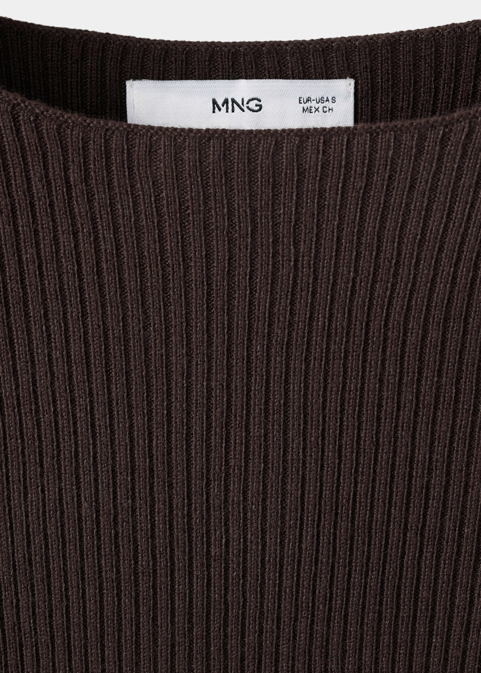 Boat-neck knitted sweater - Details of the article 8