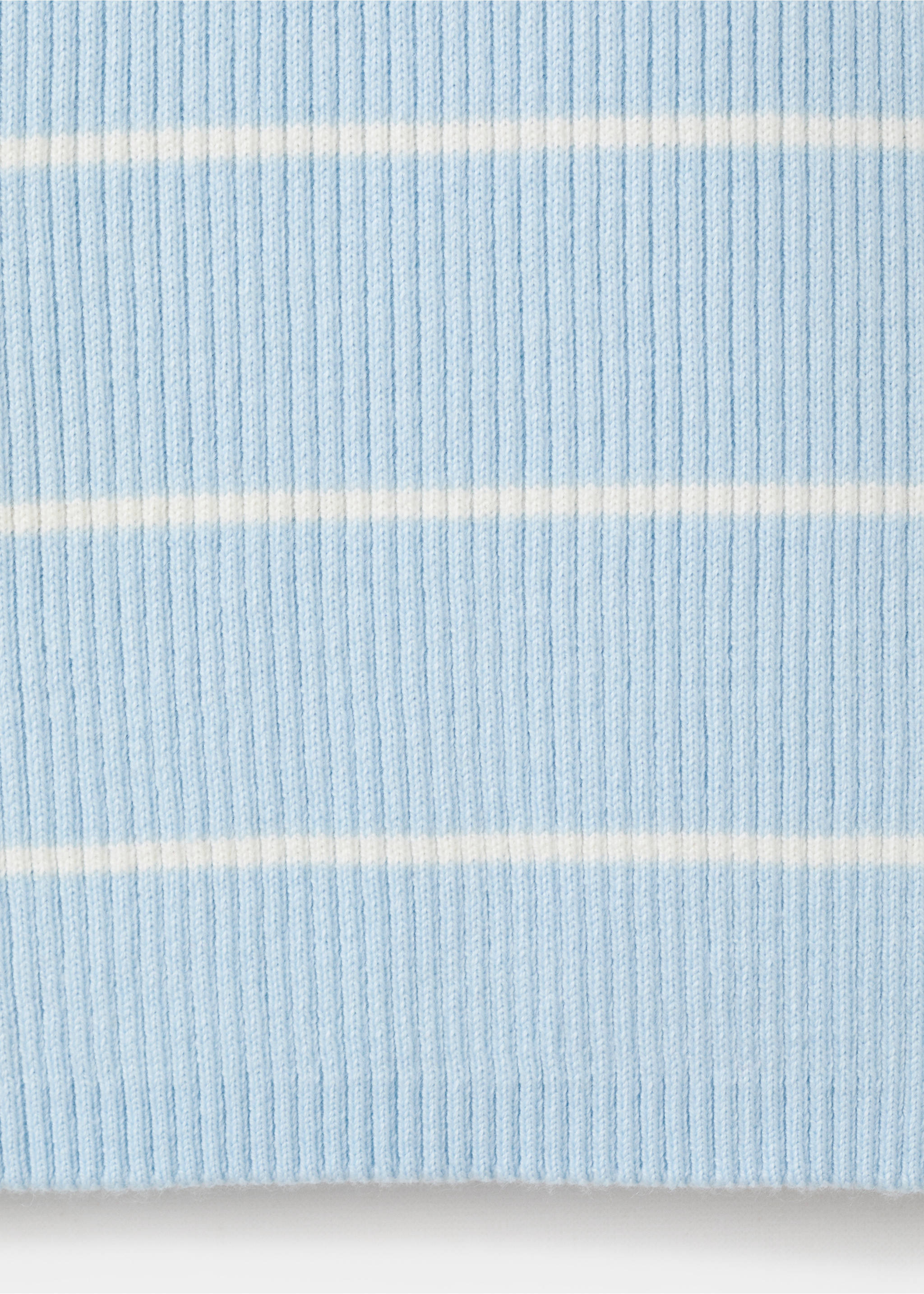 Boat-neck knitted sweater - Details of the article 0, Sky Blue. Ref: 27004783-00.
