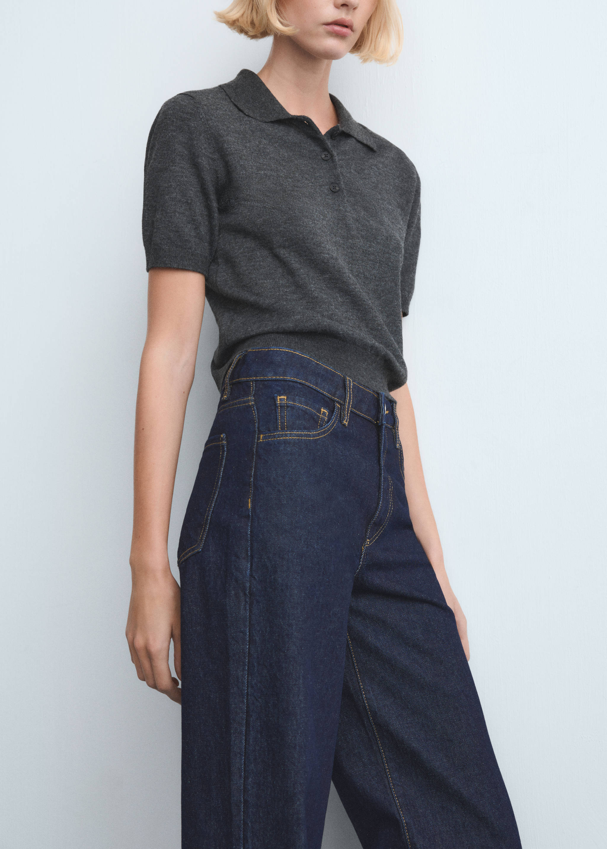 Τζιν Danila wide leg ψηλόμεσο - Λεπτομέρεια του προϊόντος 3