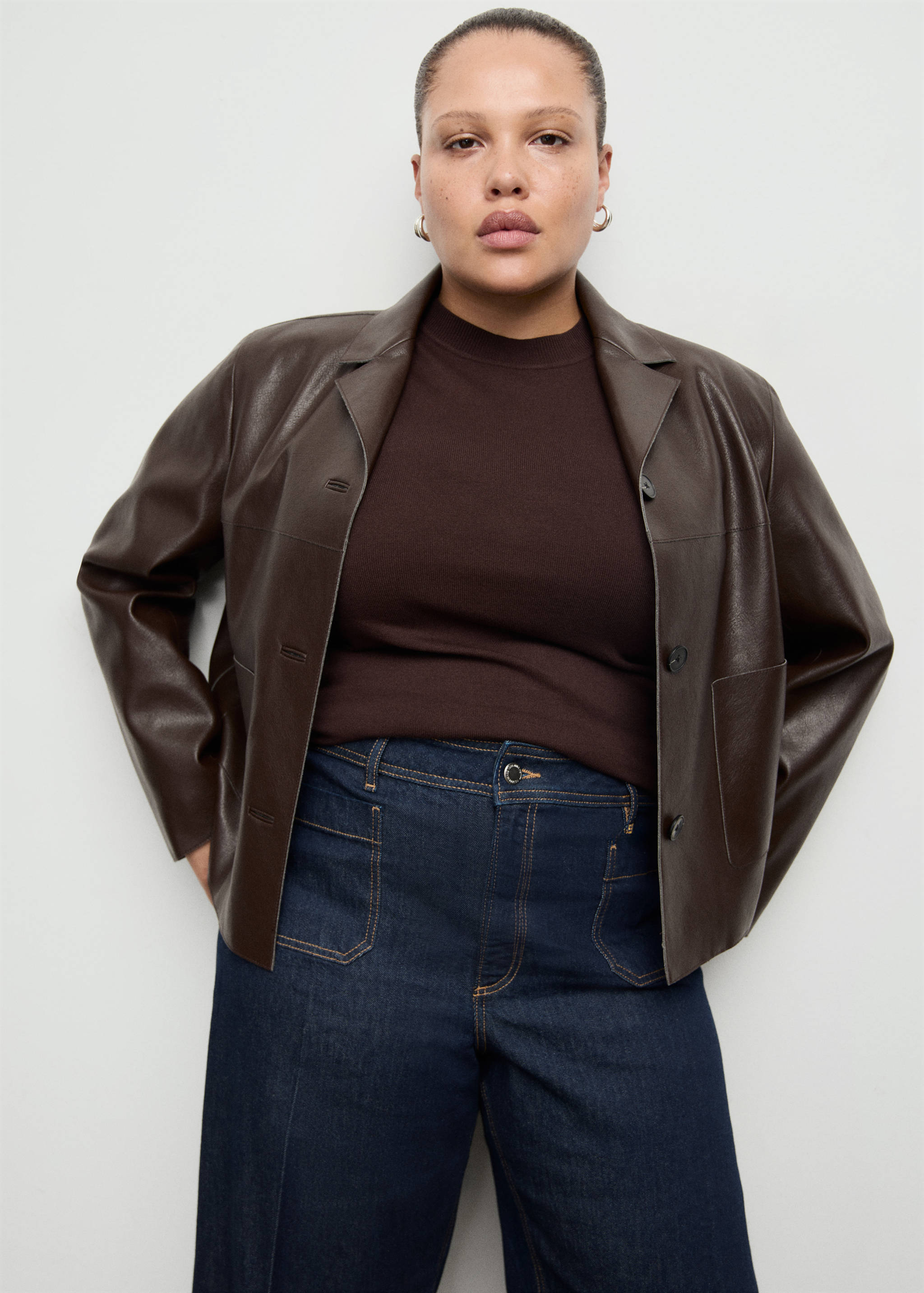 Wide leg jeans with pockets - Details of the article 5