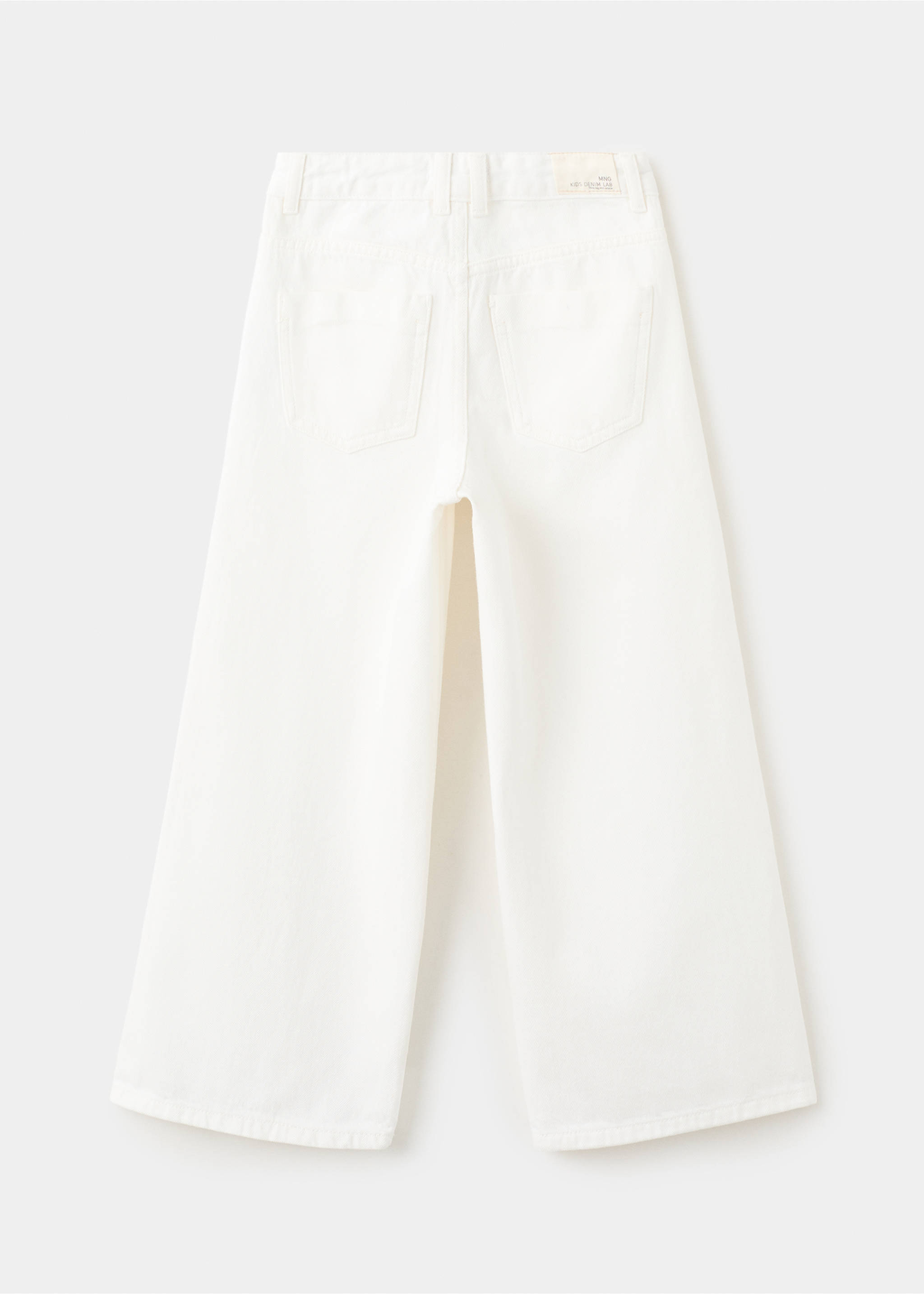 White culotte trousers, back view., White. Ref: 27011263-00.