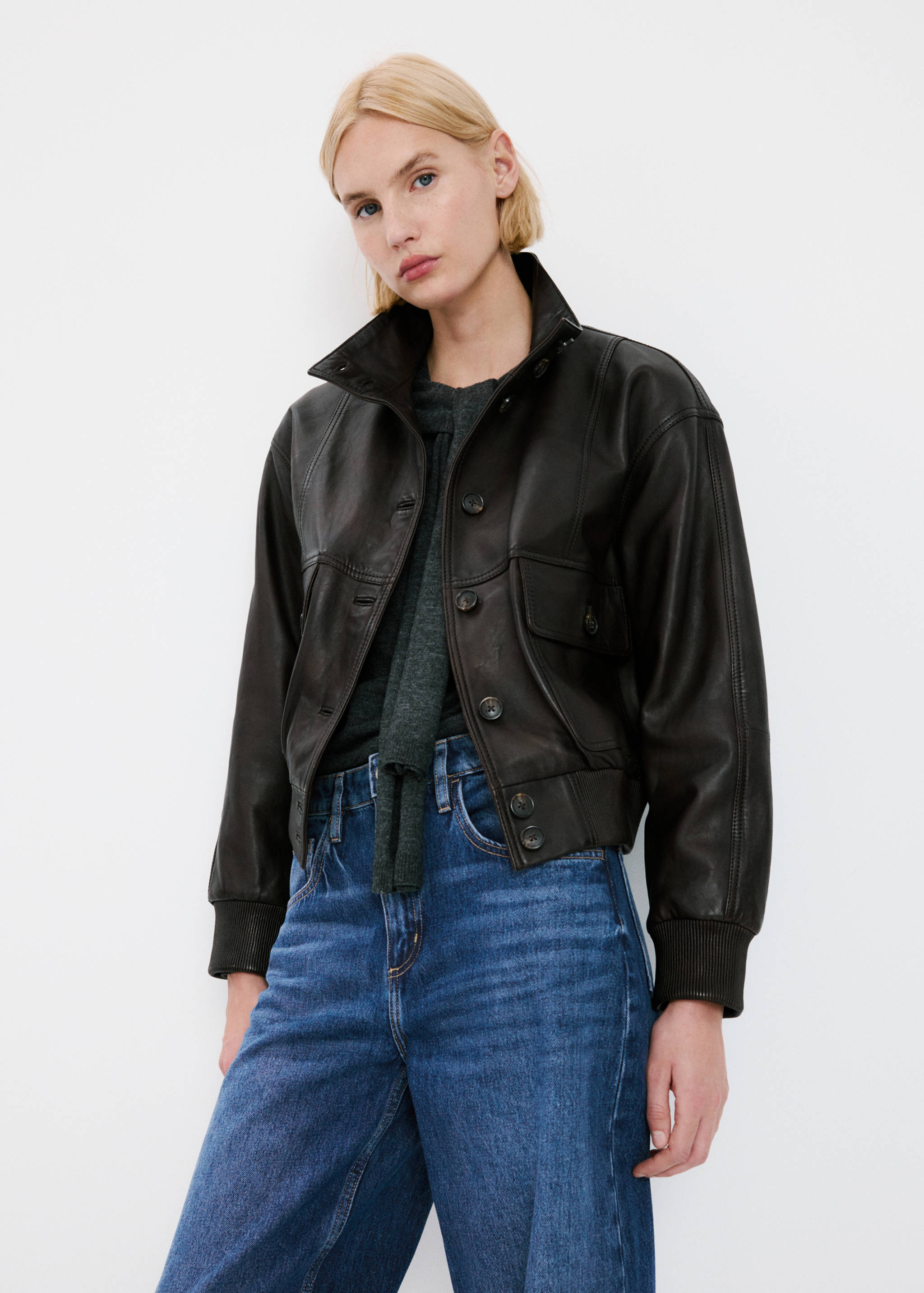 Barrel-Jeans mit hoher Taille - Detail des Artikels 1