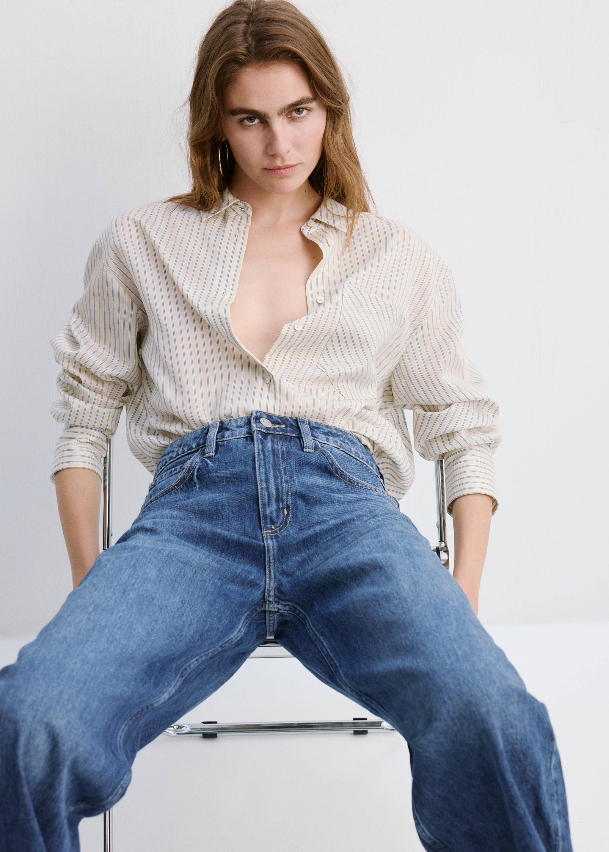 Barrel-Jeans mit hoher Taille - Detail des Artikels 2
