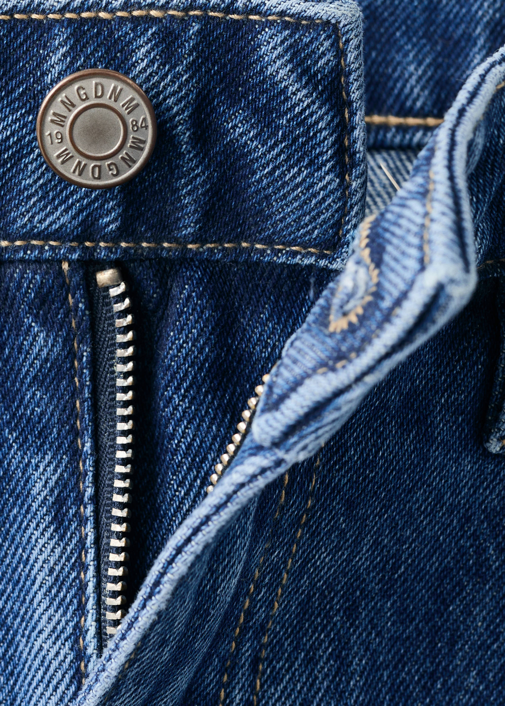 Barrel-Jeans mit hoher Taille - Detail des Artikels 0