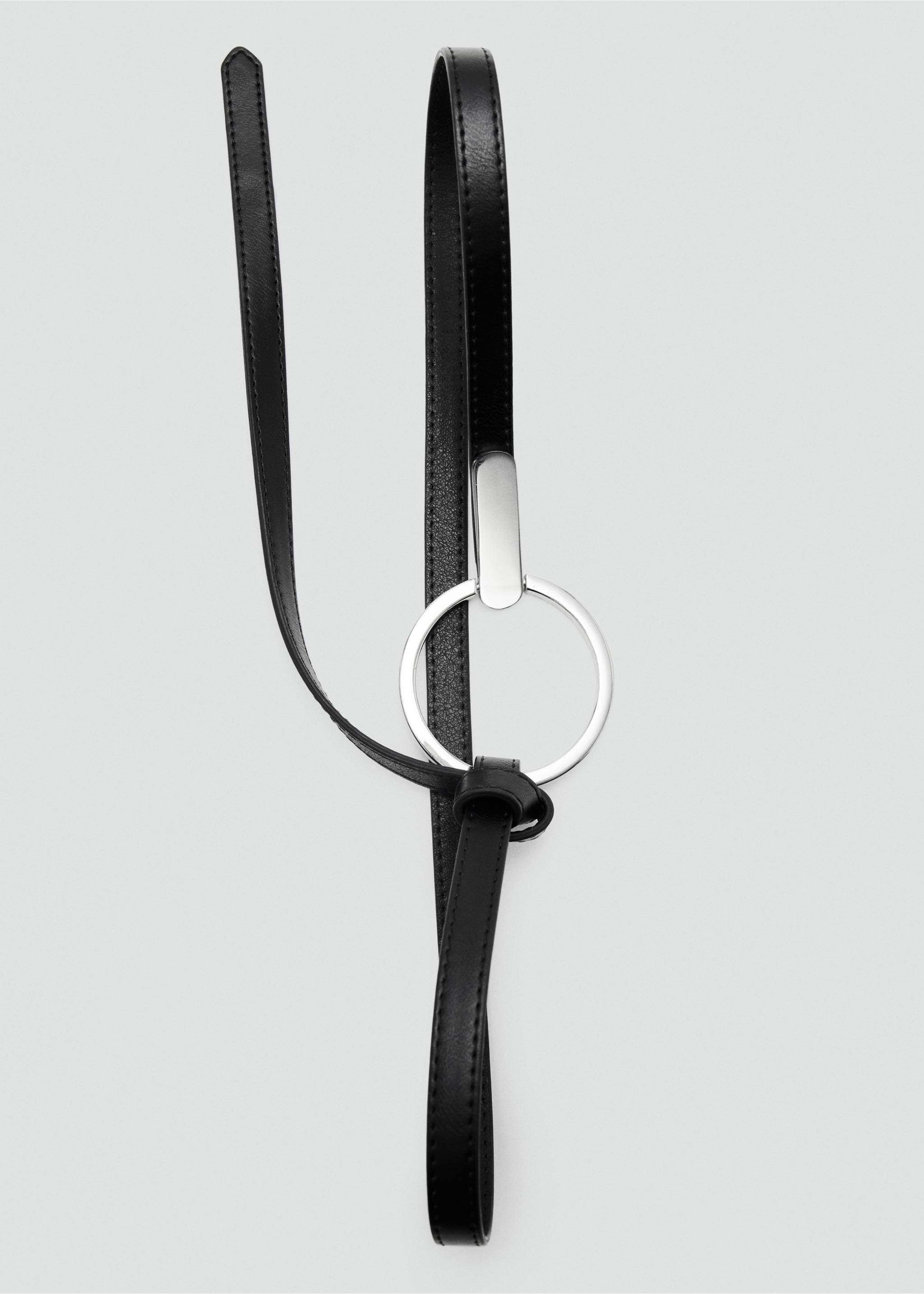Ceinture fine maxi boucle - Détail de l'article 2, Noir. Ref: 27014435-00.