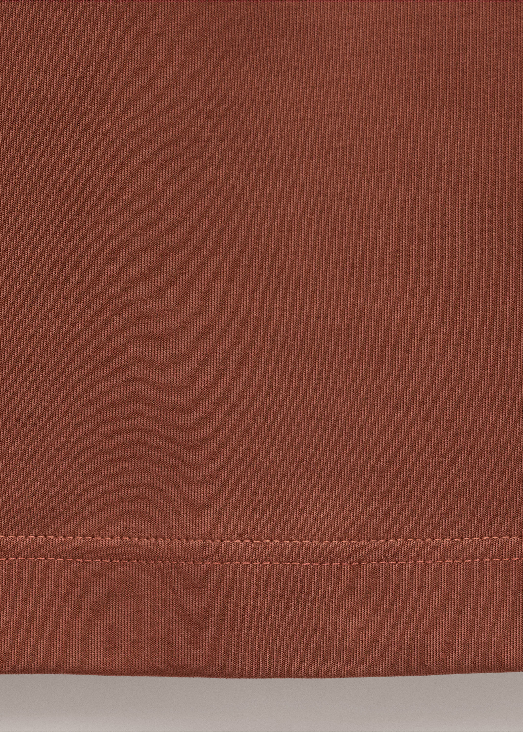T-shirt en coton oversize - Détail de l'article 0, Rouge-orangé. Ref: 27014442-00.