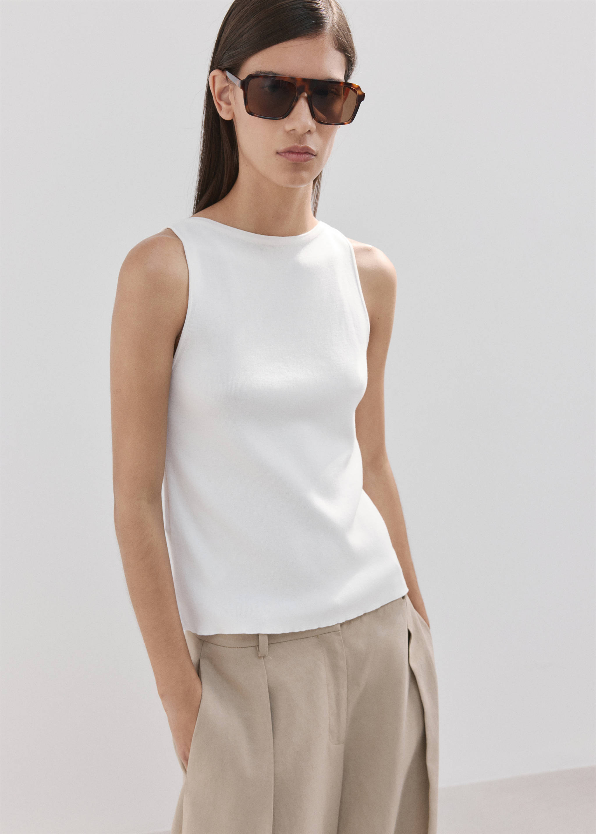 Fine-knit top - Medium plane