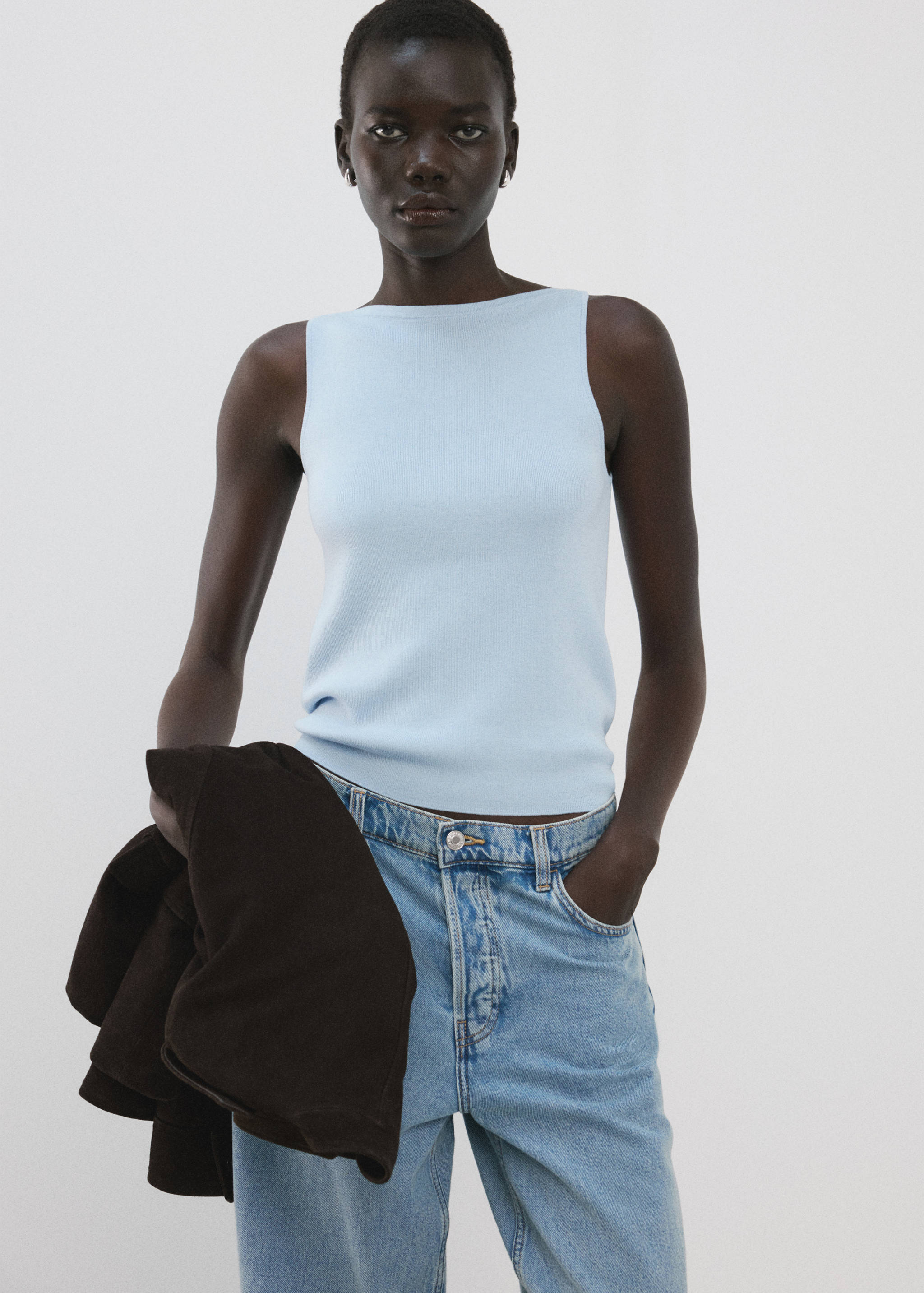 Fine-knit top - Medium plane