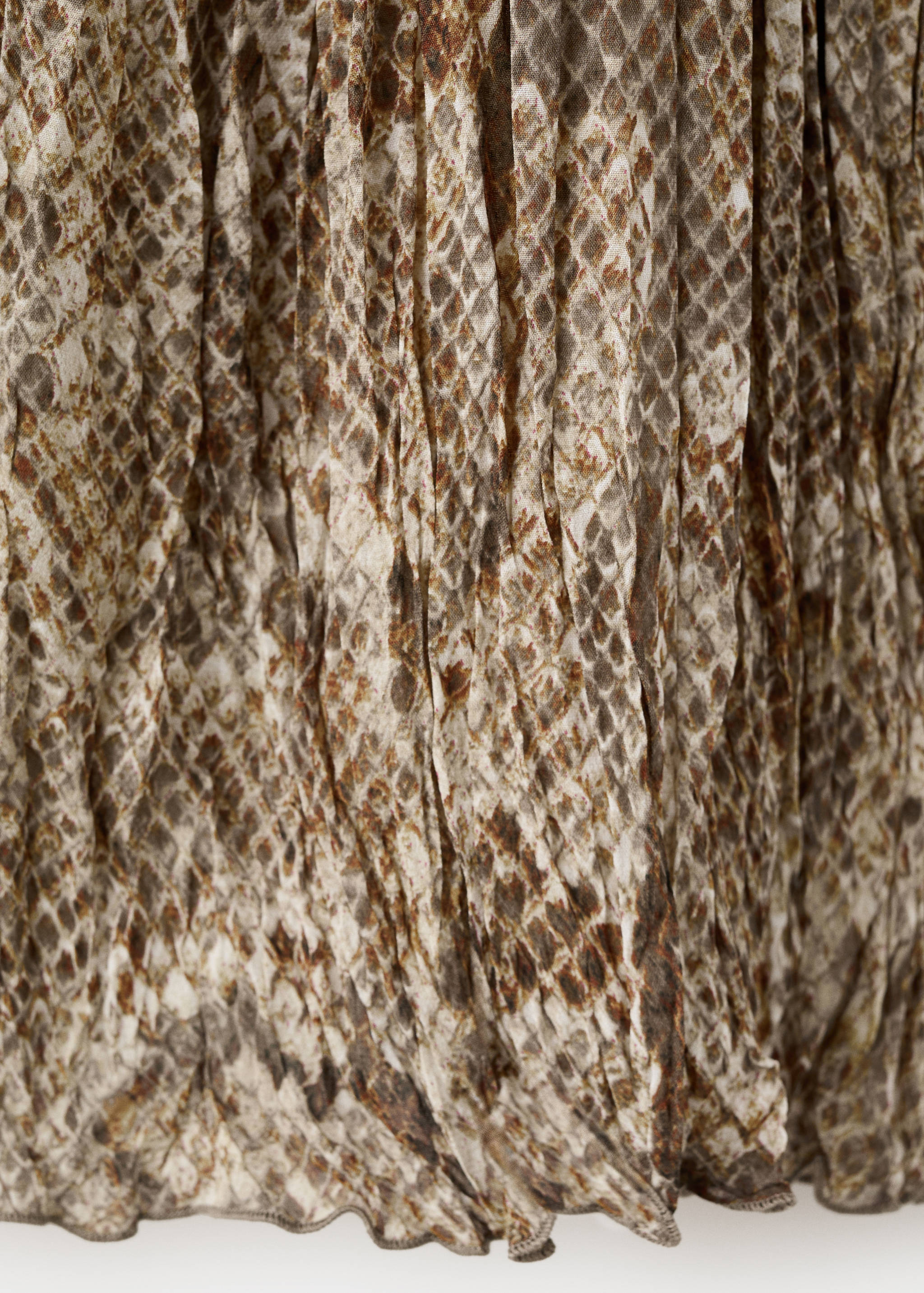 Flowy animal print dress - Details of the article 0