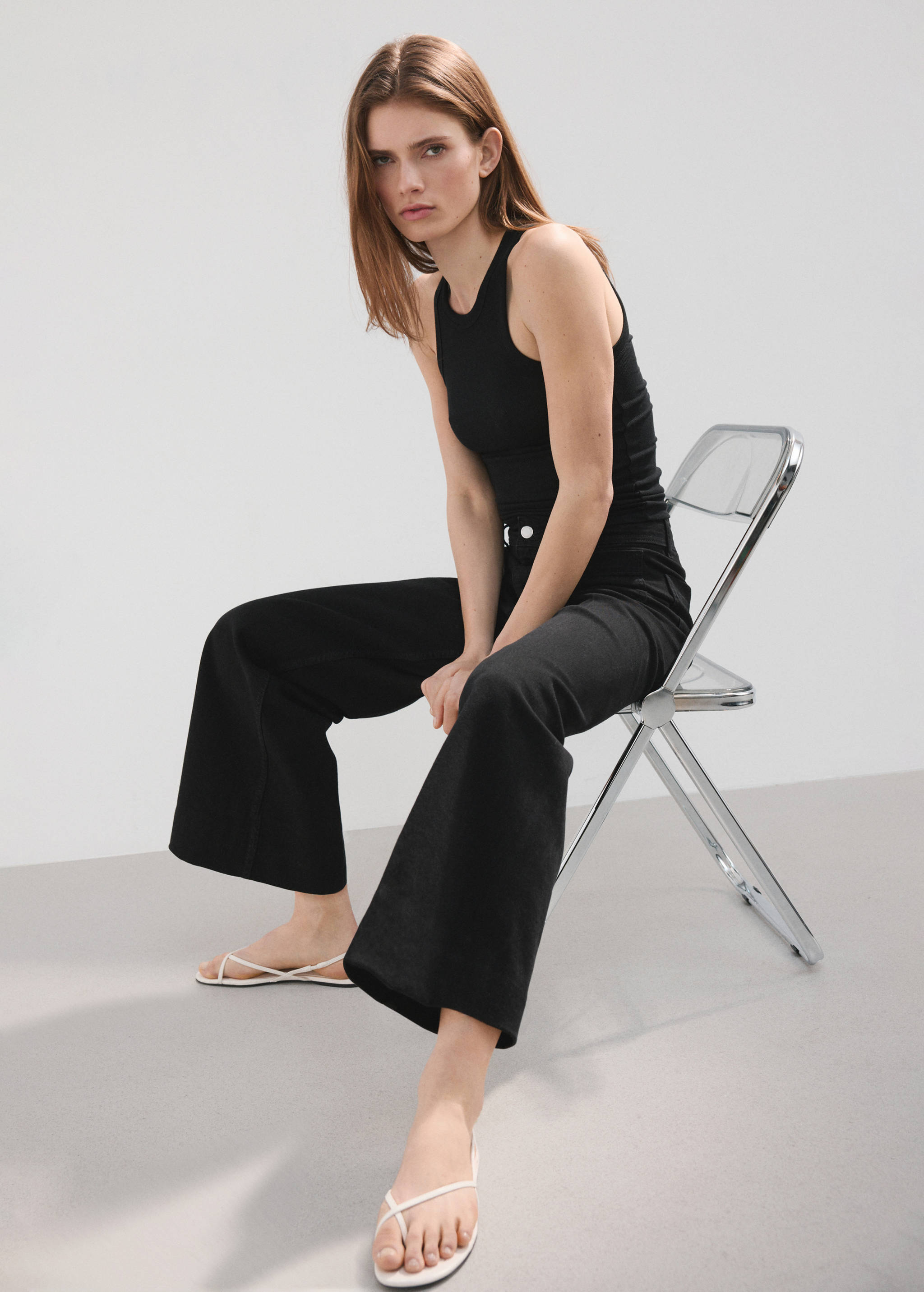 Wide leg jeans with pockets - Details of the article 2