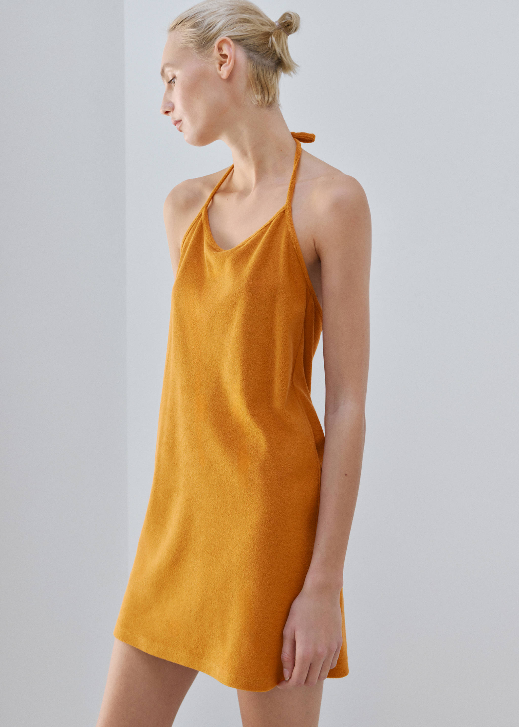 Chemise de nuit en coton bouclette - Plan moyen