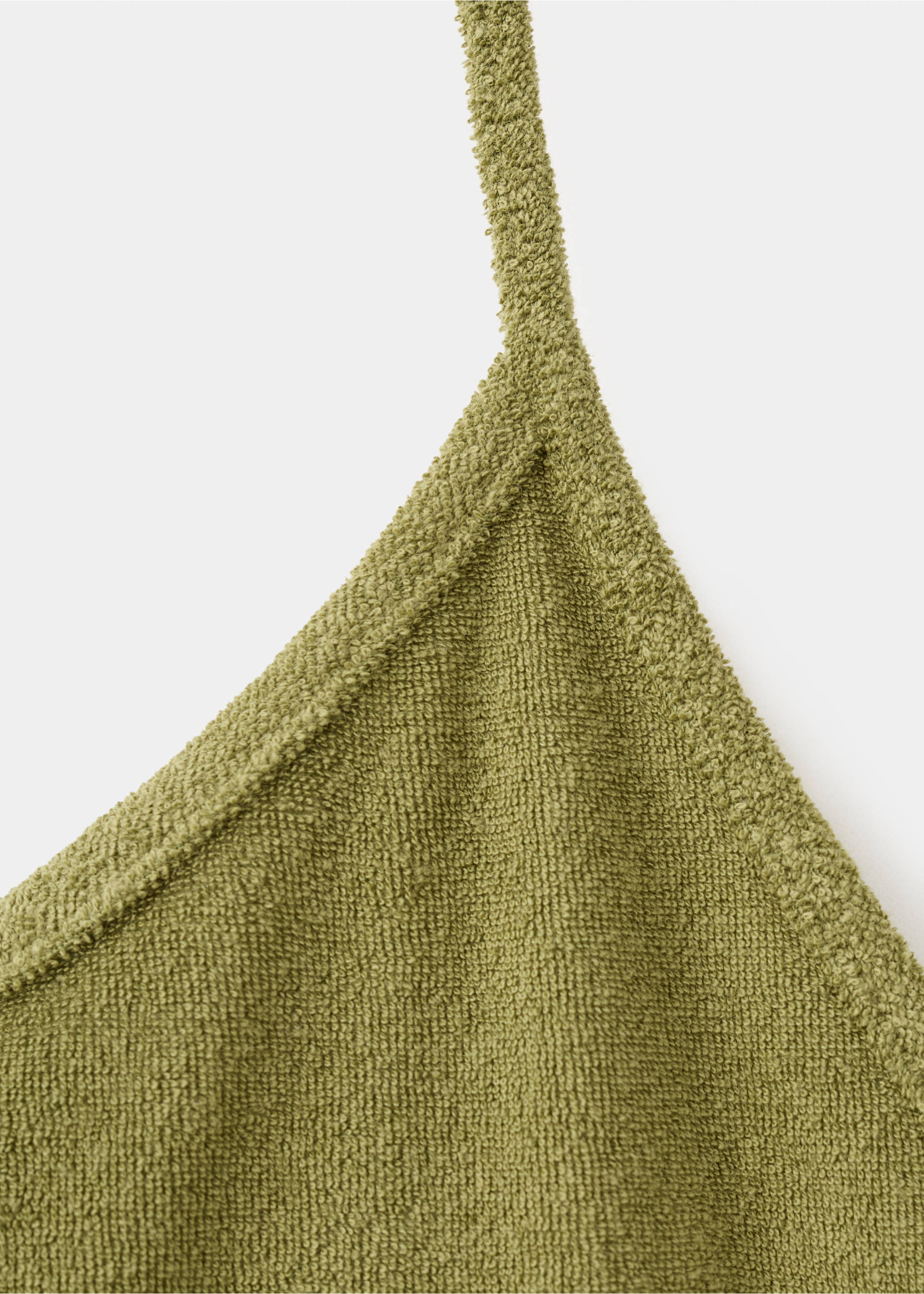 Chemise de nuit en coton bouclette - Détail de l'article 8, Kaki. Ref: 27023330-00.