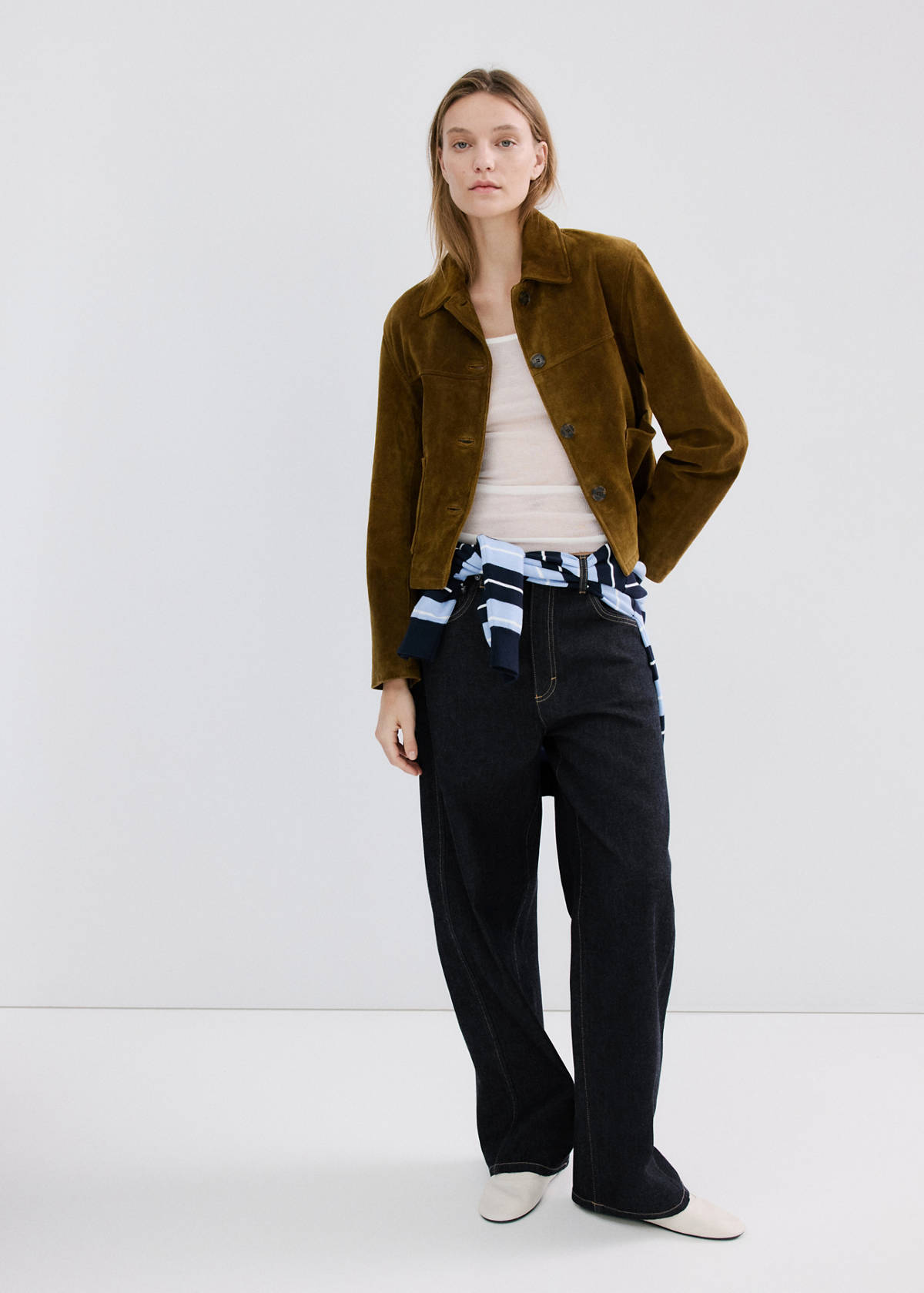 Low-rise balloon jeans