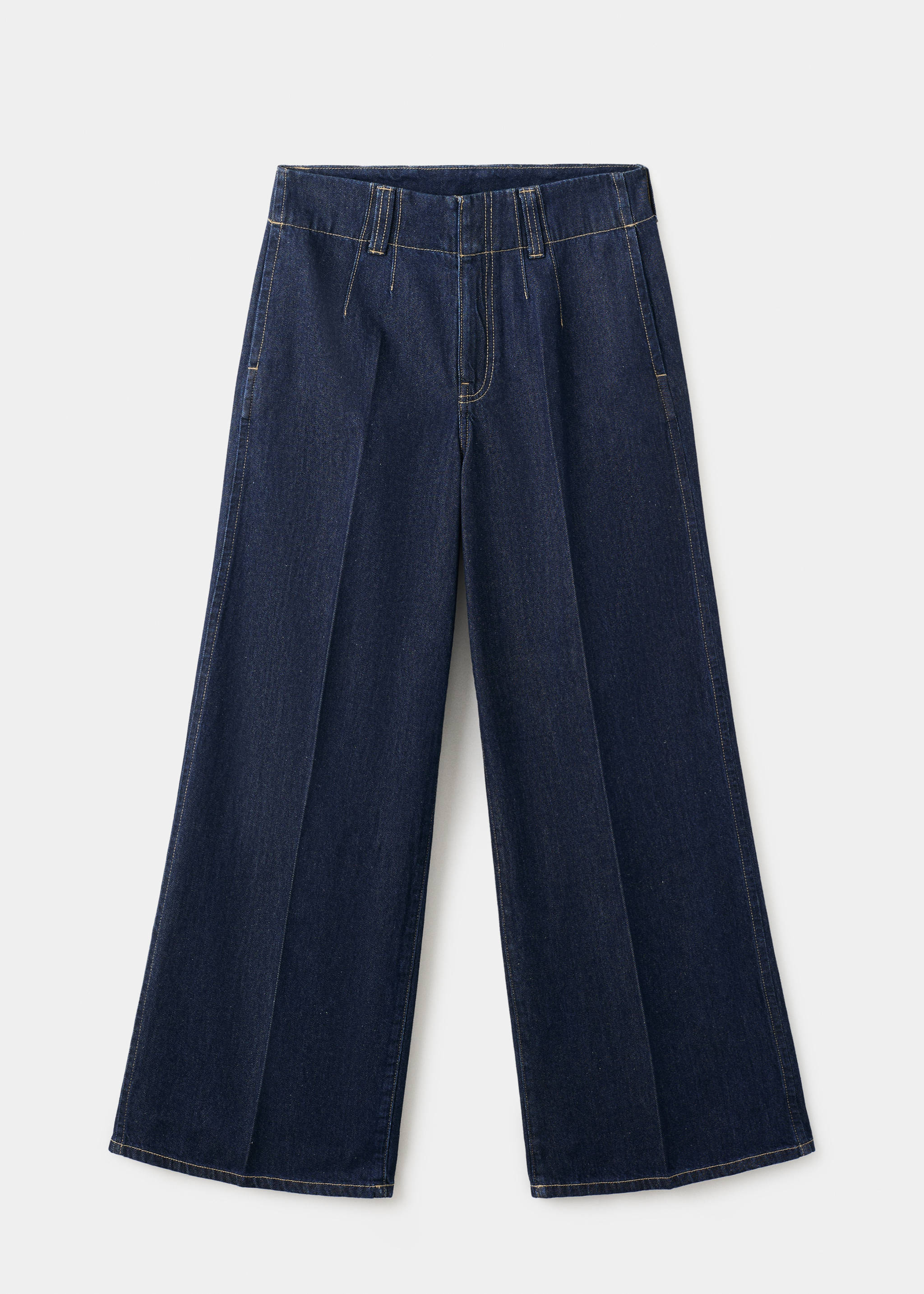 Wide leg mid-rise jeans - Article without model