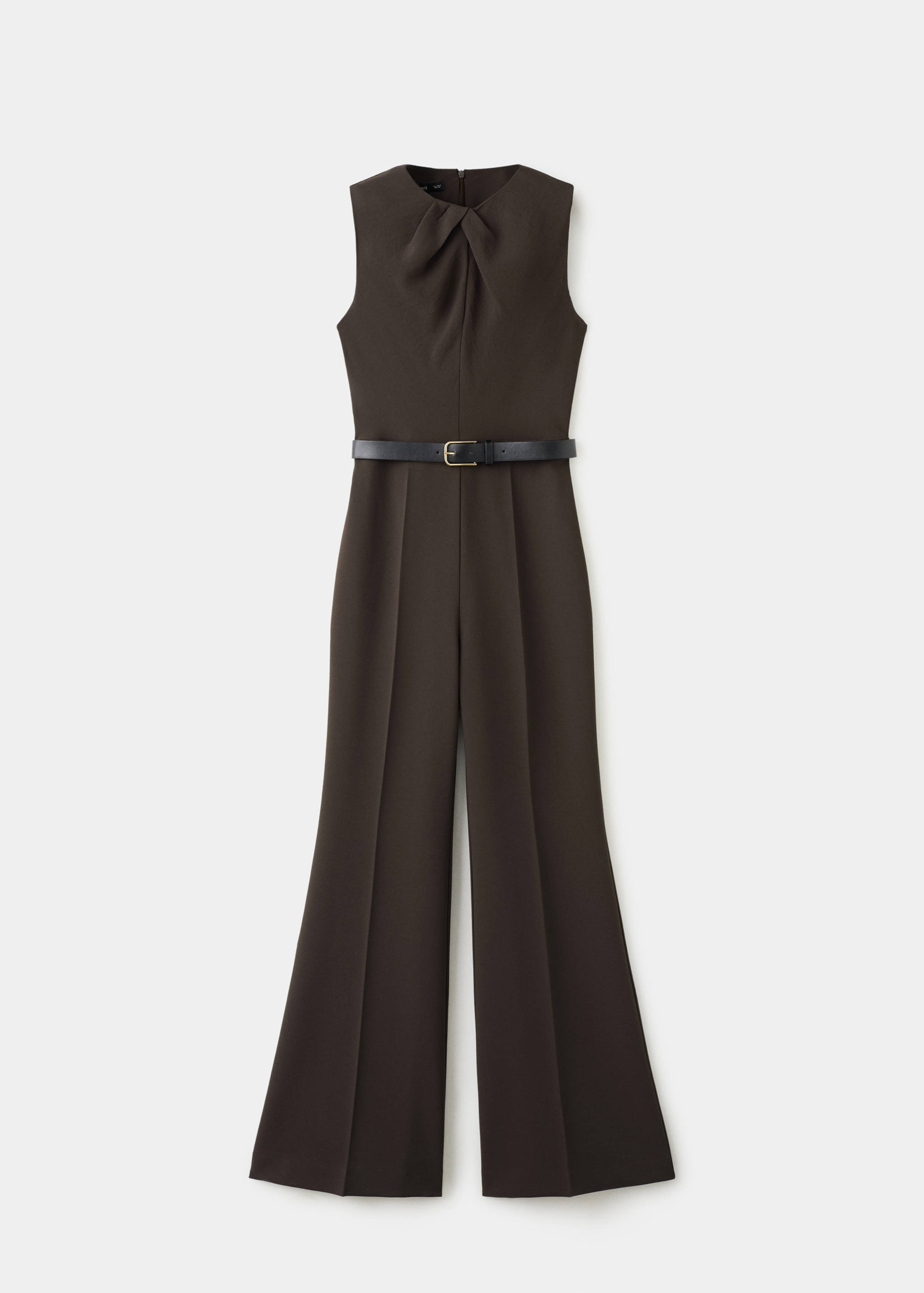 Jumpsuit mit drapiertem Detail und Gürtel - Artikel ohne Model