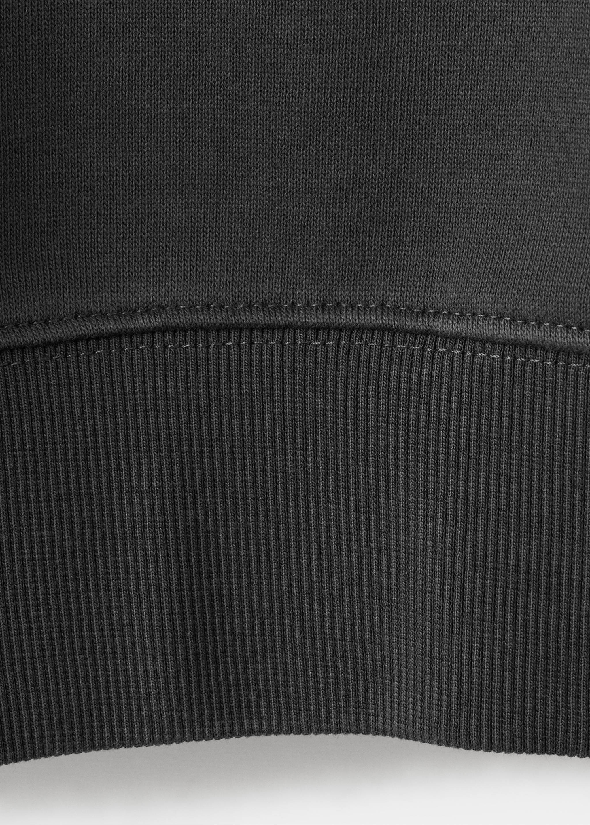 Dessuadora crop cotó - Detall de l'article 0, Gris antracita. Ref: 27024418-00.