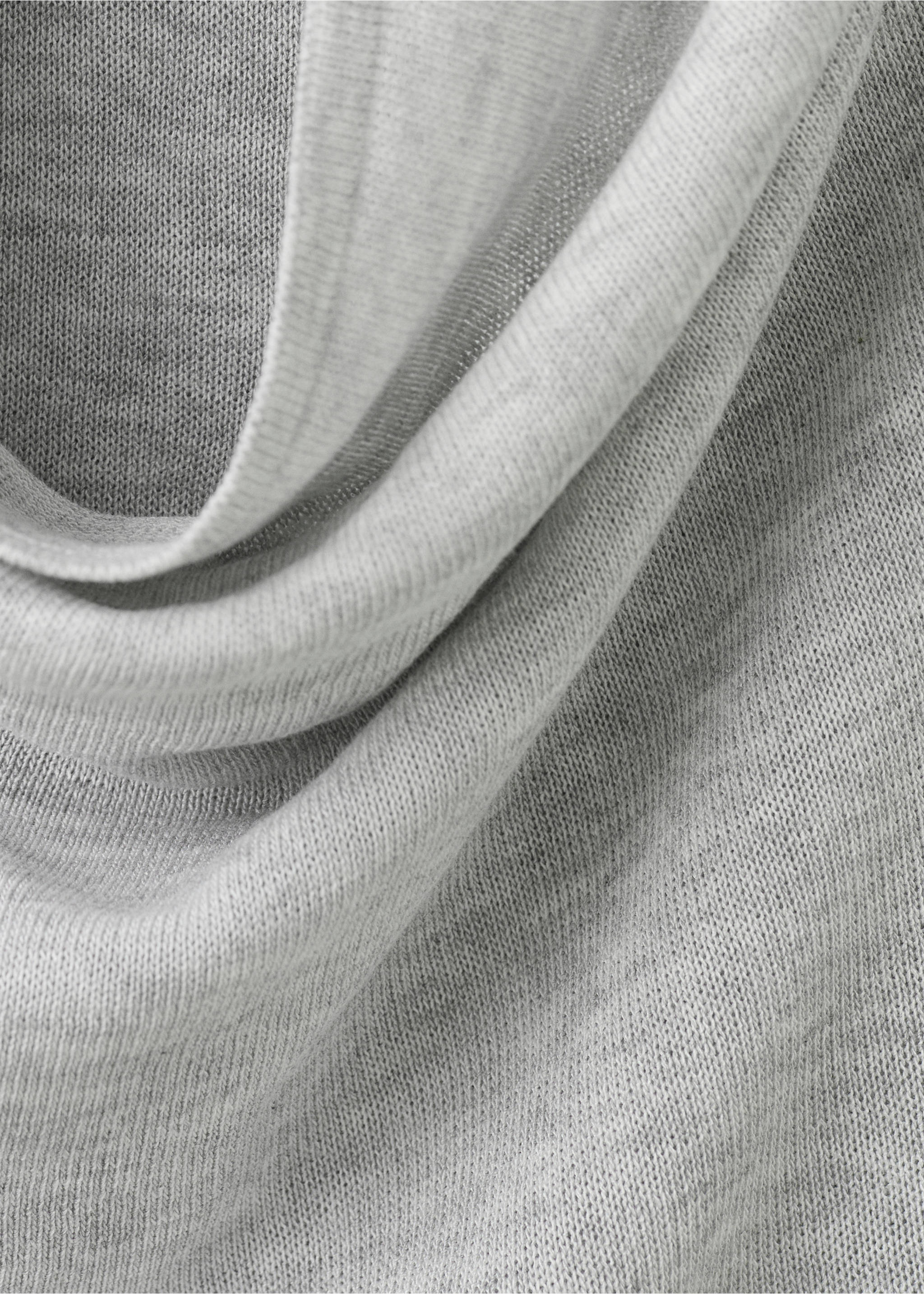 Combined-design sweater - Details of the article 0, Medium Heather Grey. Ref: 27025840-00.