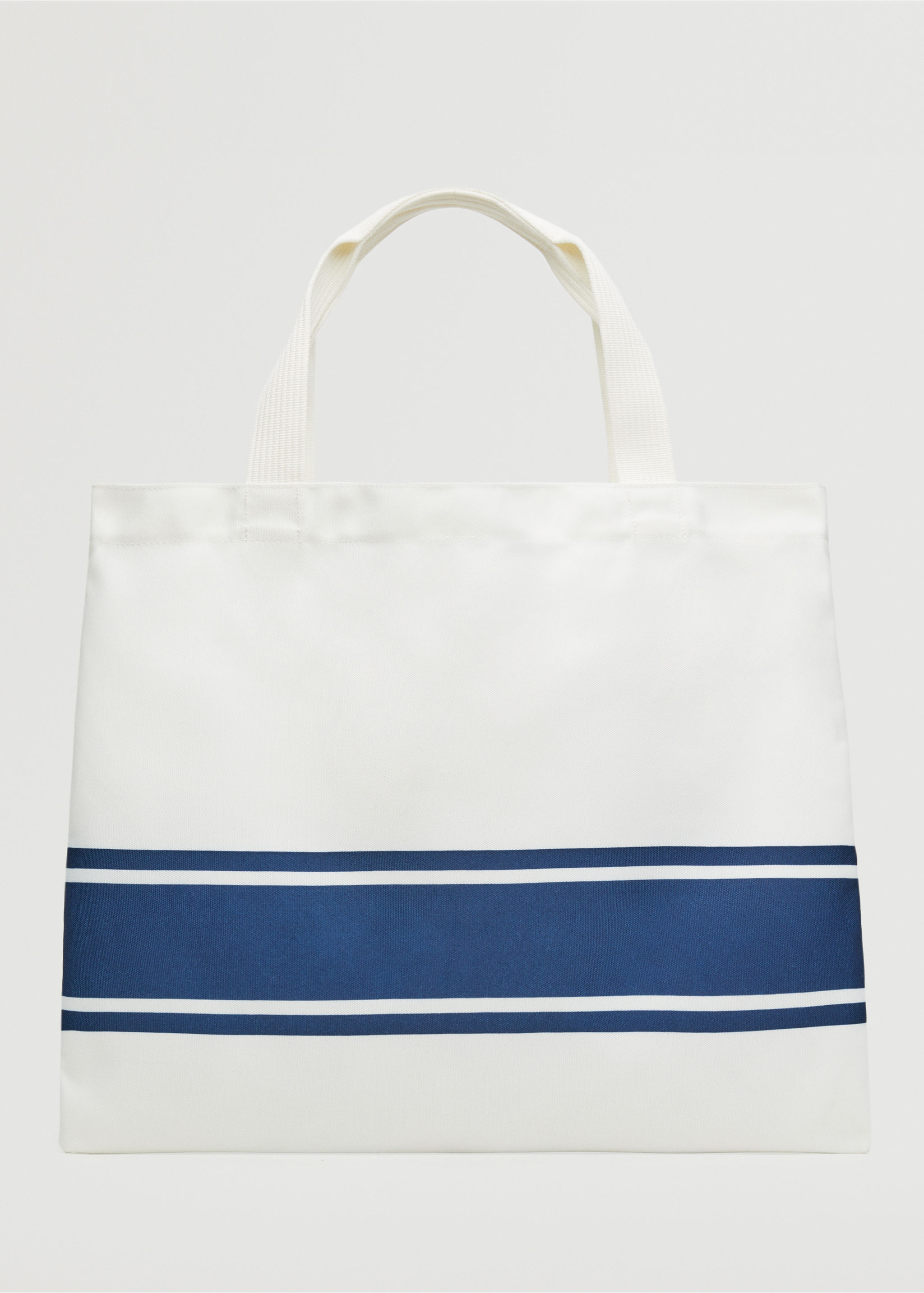 Striped shopper bag - Article without model