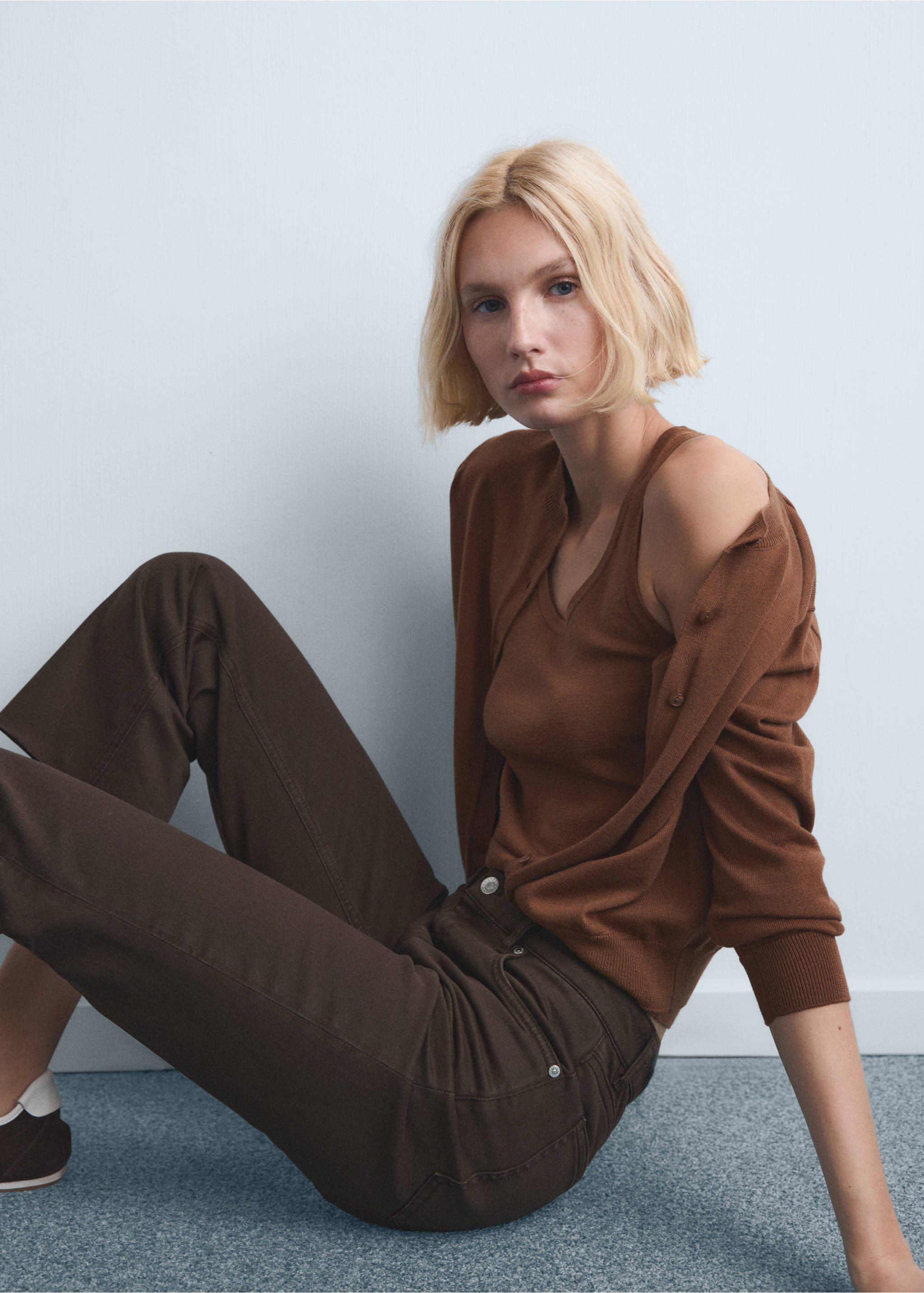 Texans Sienna flare crop - Detall de l'article 2, Xocolata. Ref: 27031189-00.