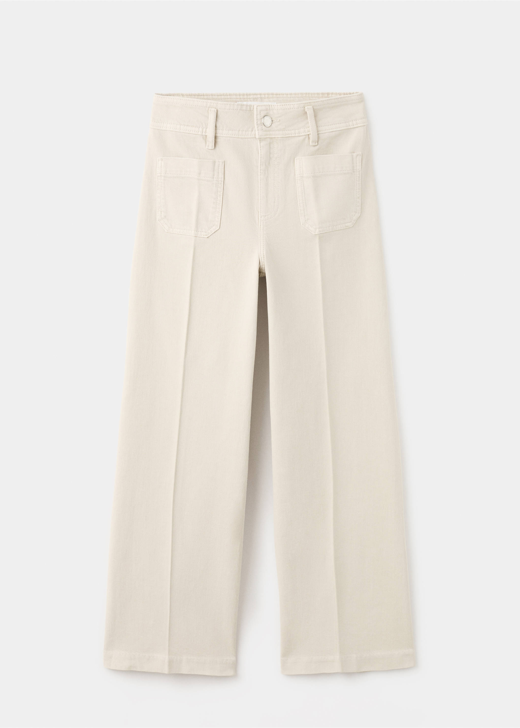 Wide leg jeans with pockets - Article without model, Sand. Ref: 27031190-00.