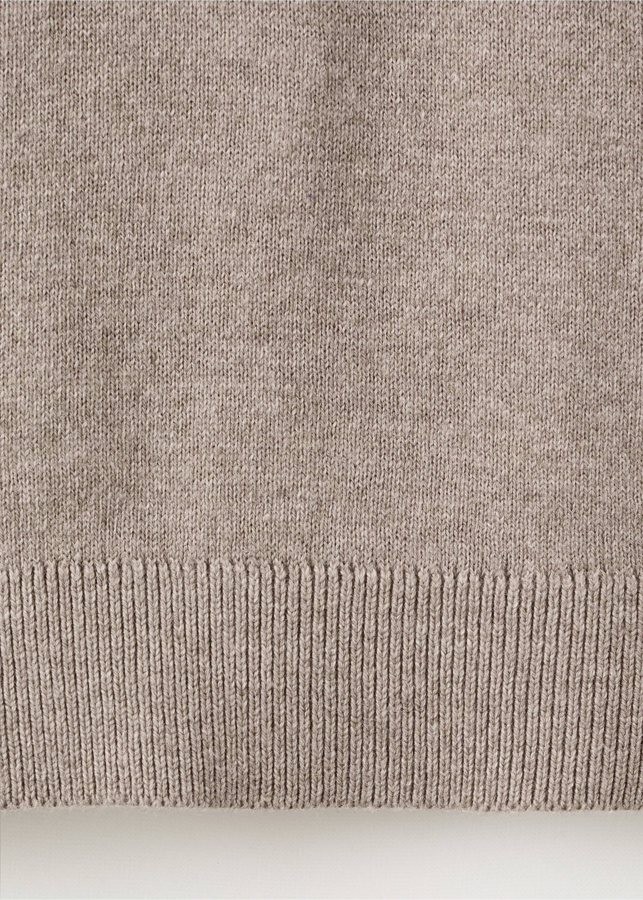 Pullover mit Zip-Kragen - Detail des Artikels 0, Mittelbraun. Ref: 27031259-00.