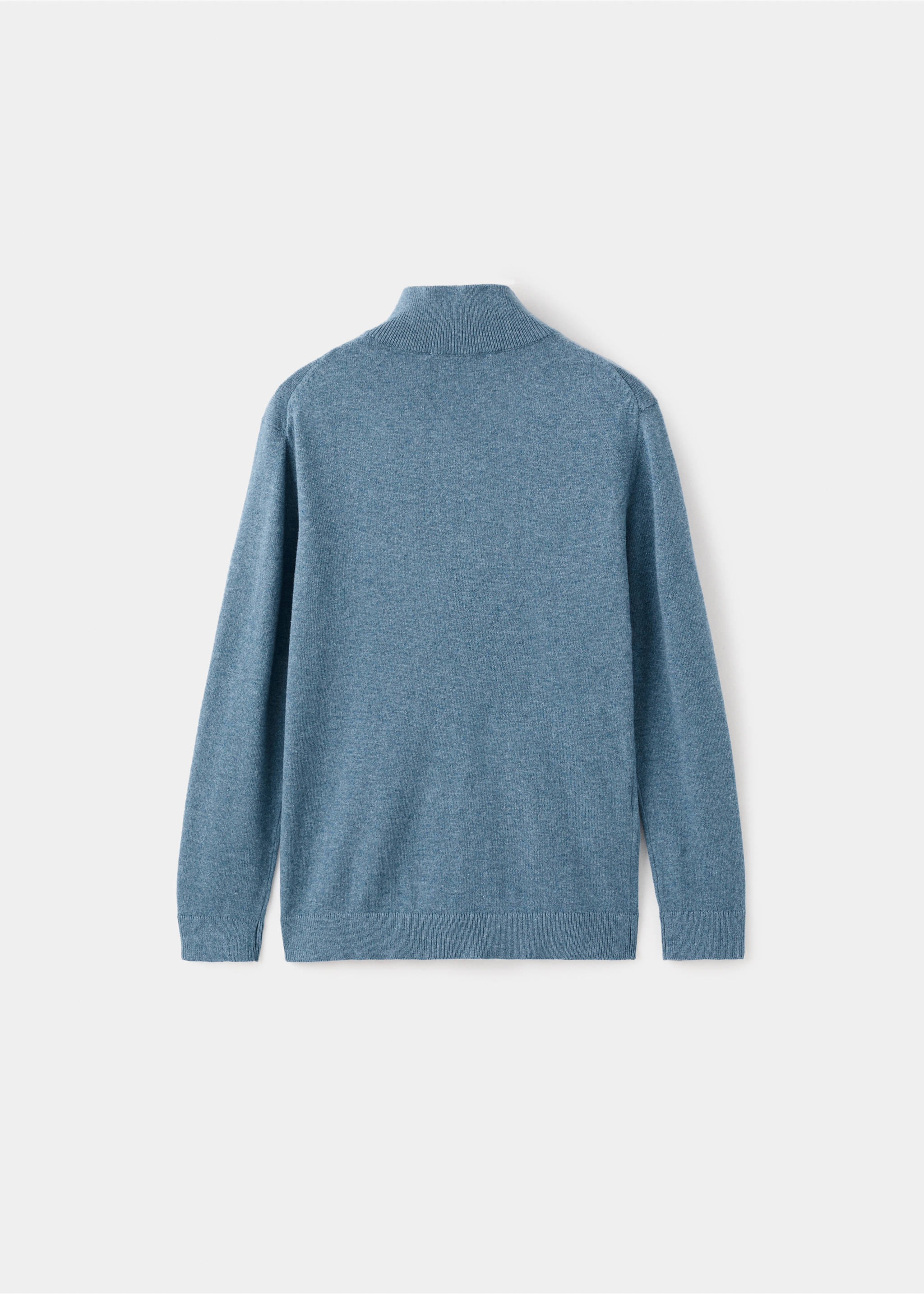 Pullover mit Zip-Kragen - Rückseite des Artikels, Blau. Ref: 27031259-00.
