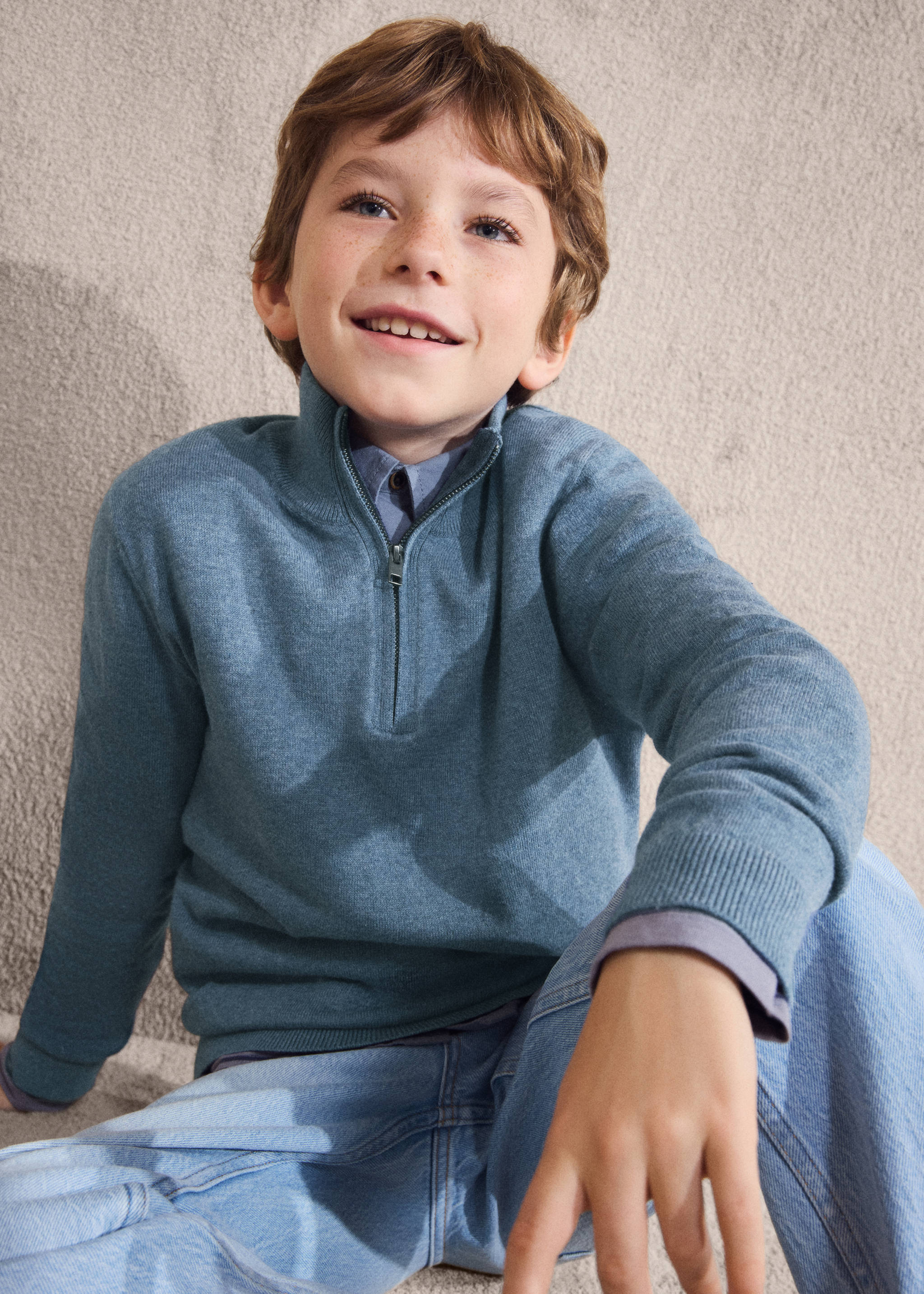 Pullover mit Zip-Kragen - Detail des Artikels 5