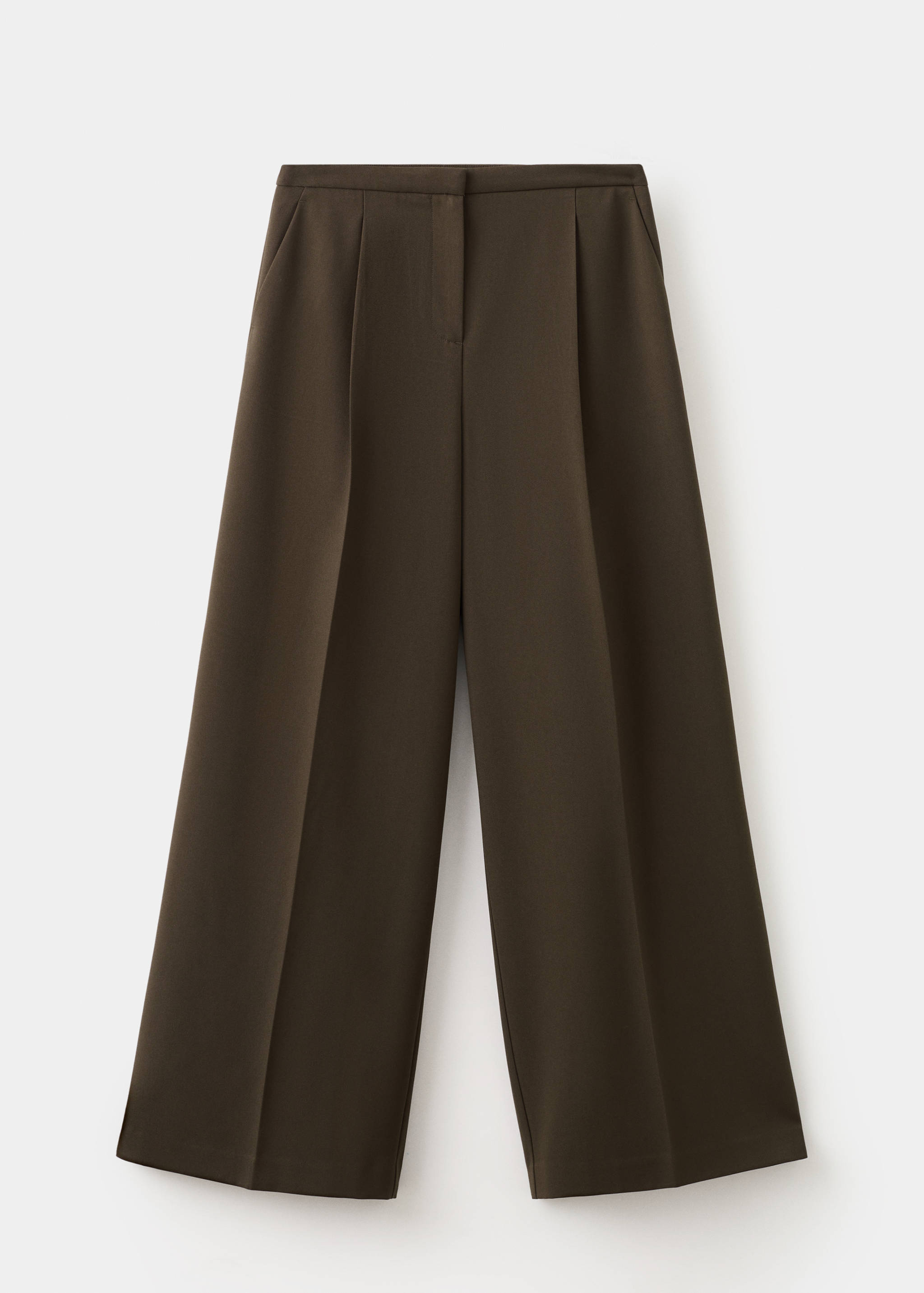 Wide leg mid-rise pleated trousers - Article without model