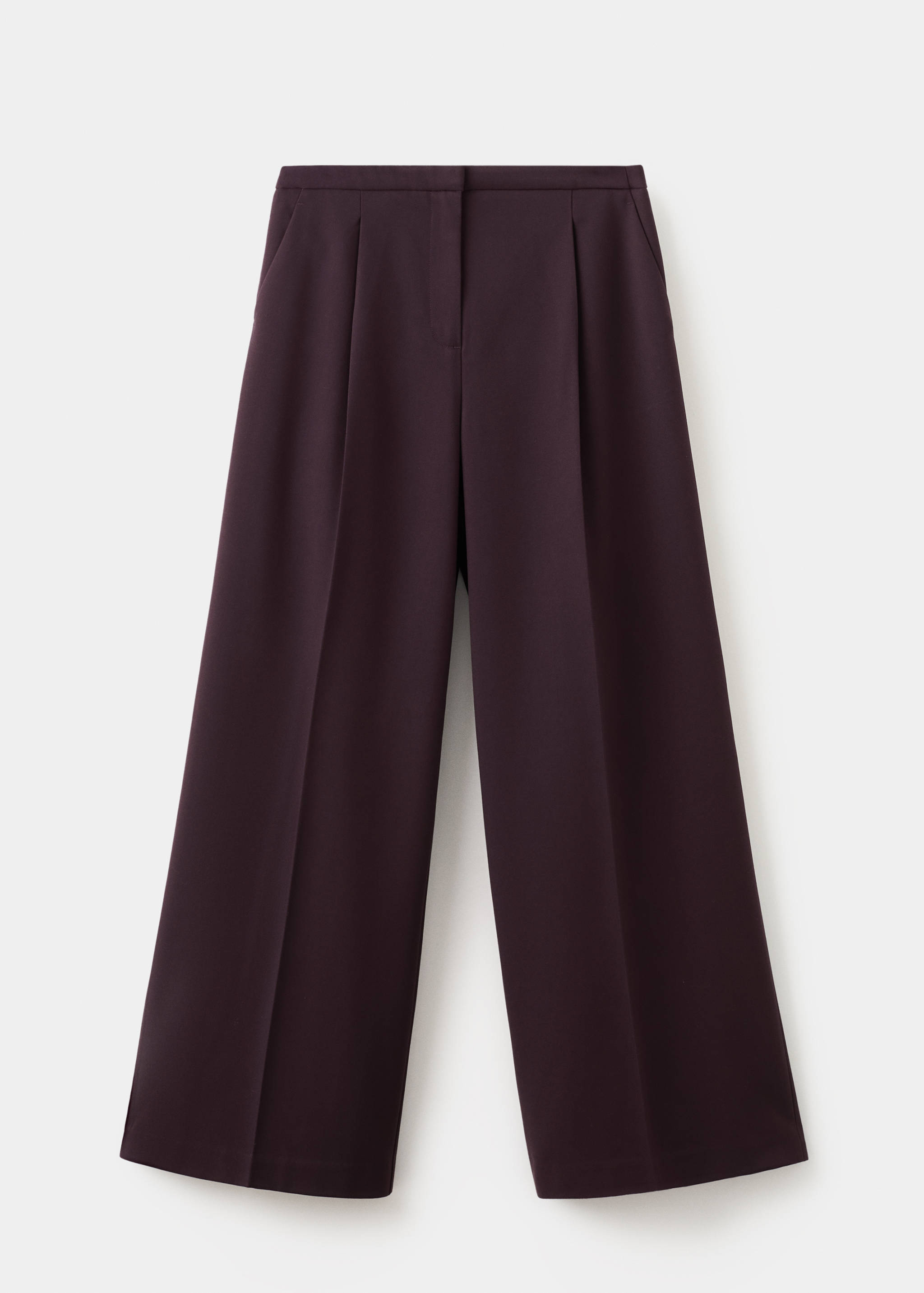 Wide leg mid-rise pleated trousers - Article without model