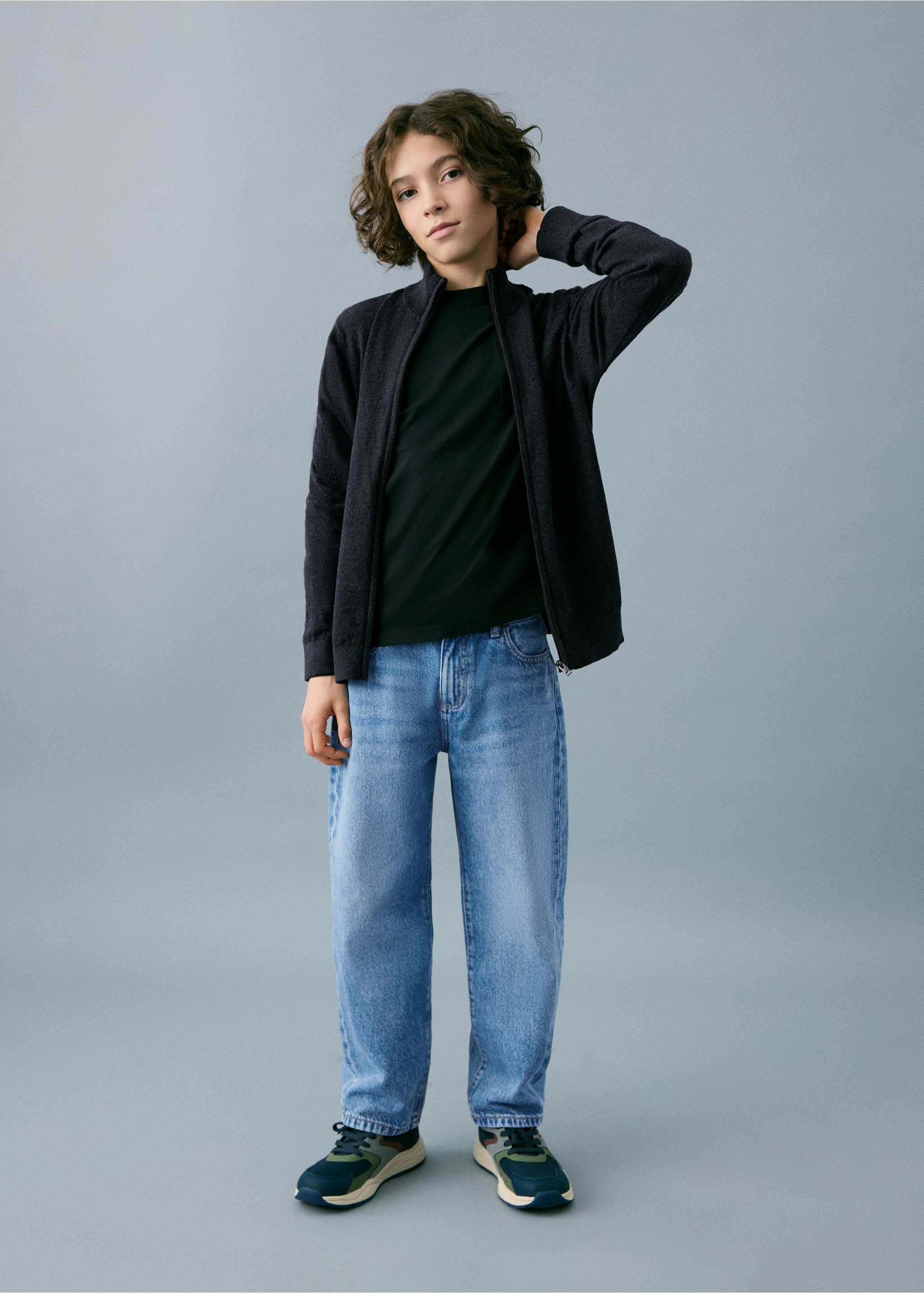Balloon-Jeans - Allgemeine Ansicht, Mittelblau. Ref: 27032889-00.