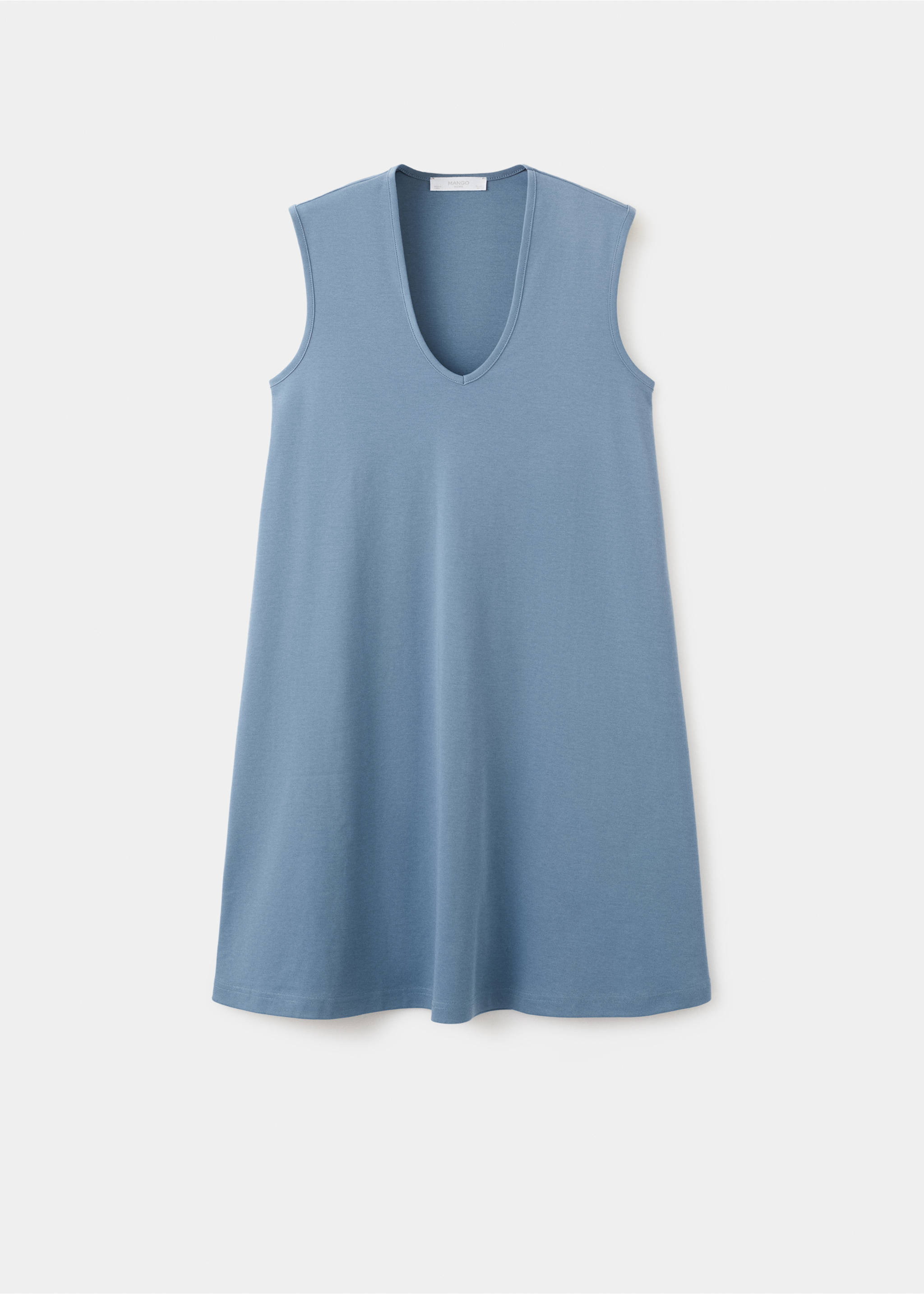 Nuisette courte 100 % coton - Article sans modèle, Bleu. Ref: 27033319-00.