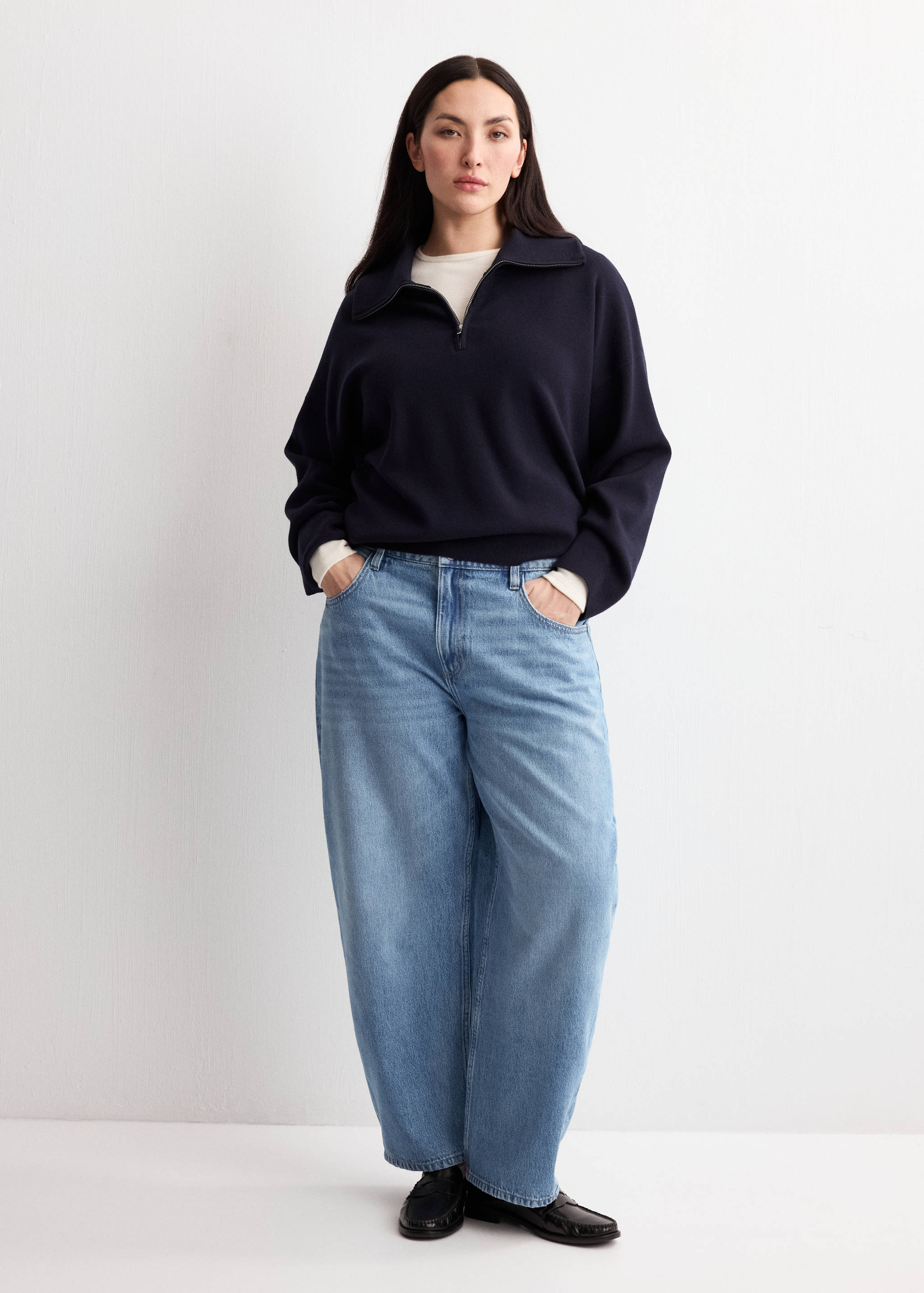 Barrel-Jeans mit hoher Taille - Detail des Artikels 6