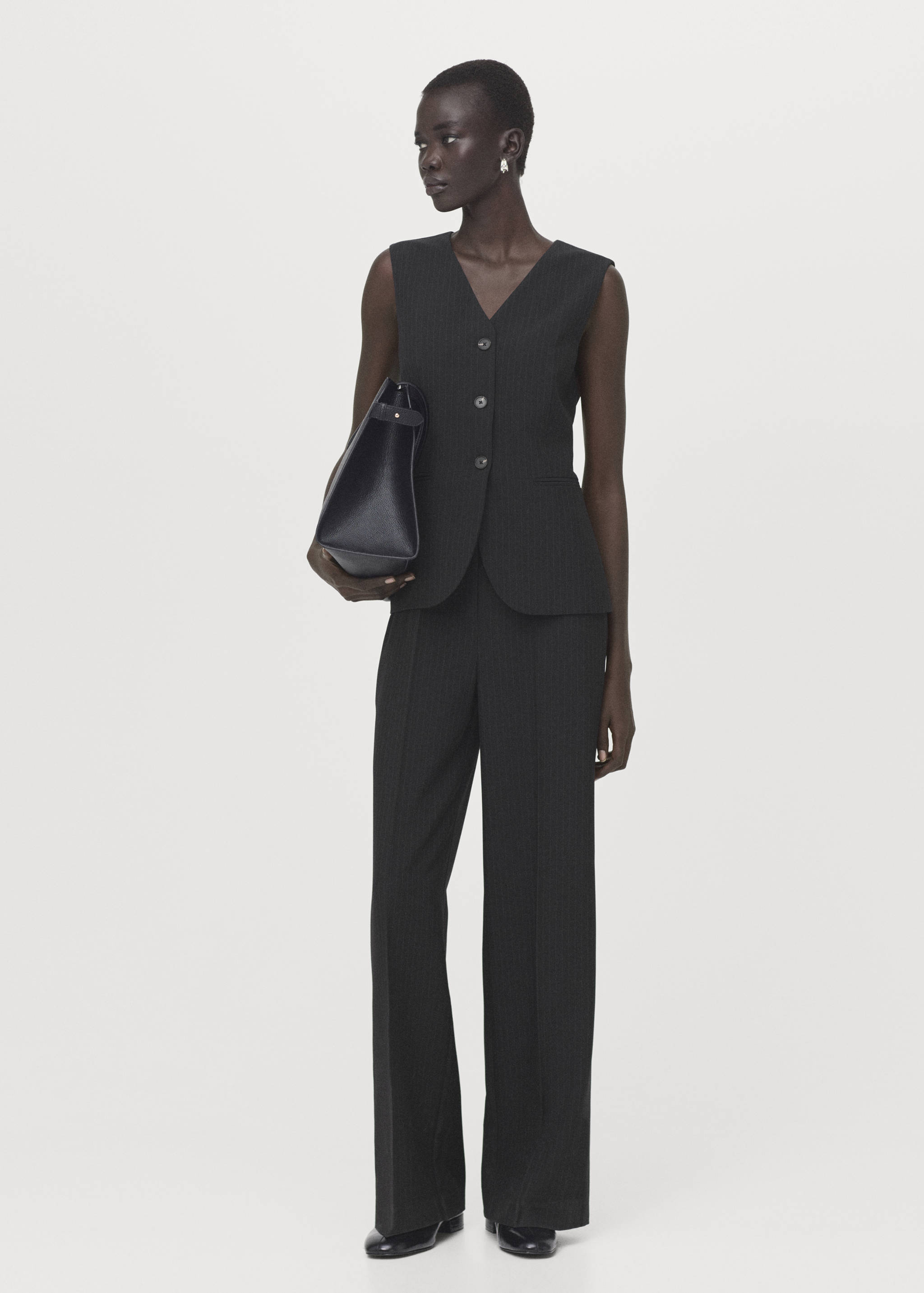Pinstripe suit-style jumpsuit - General plane