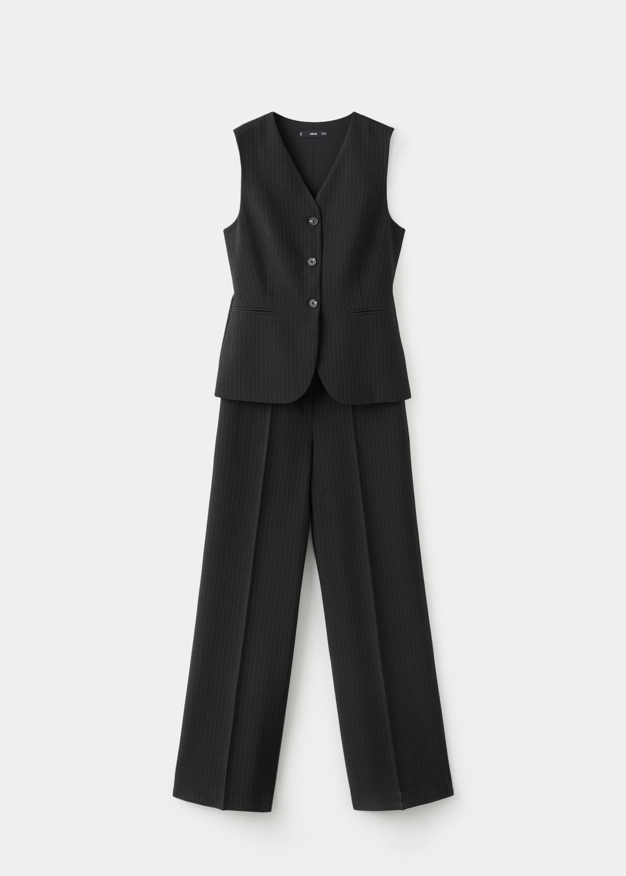Pinstripe suit-style jumpsuit - Article without model