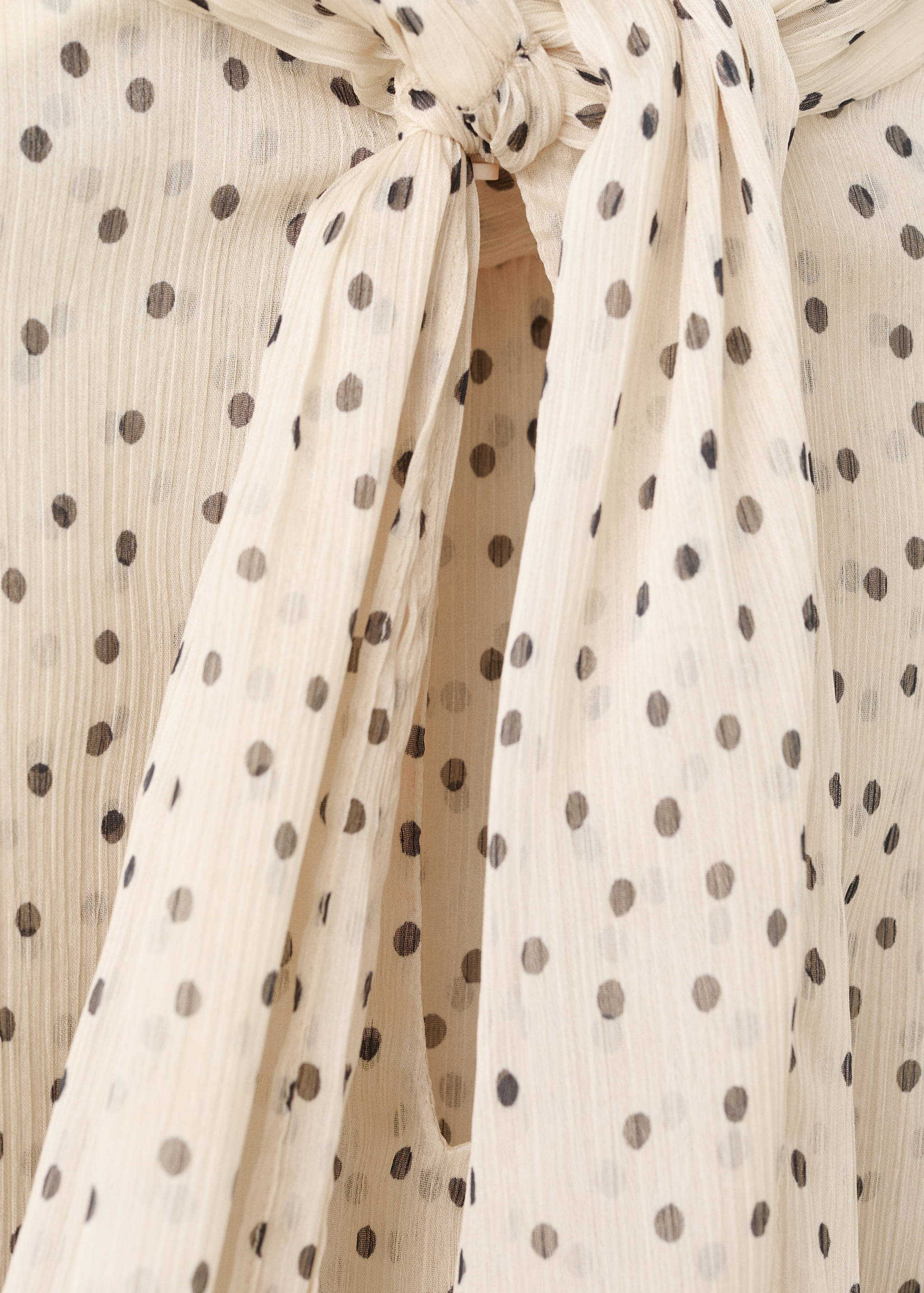 Bow polka-dot blouse - Details of the article 0