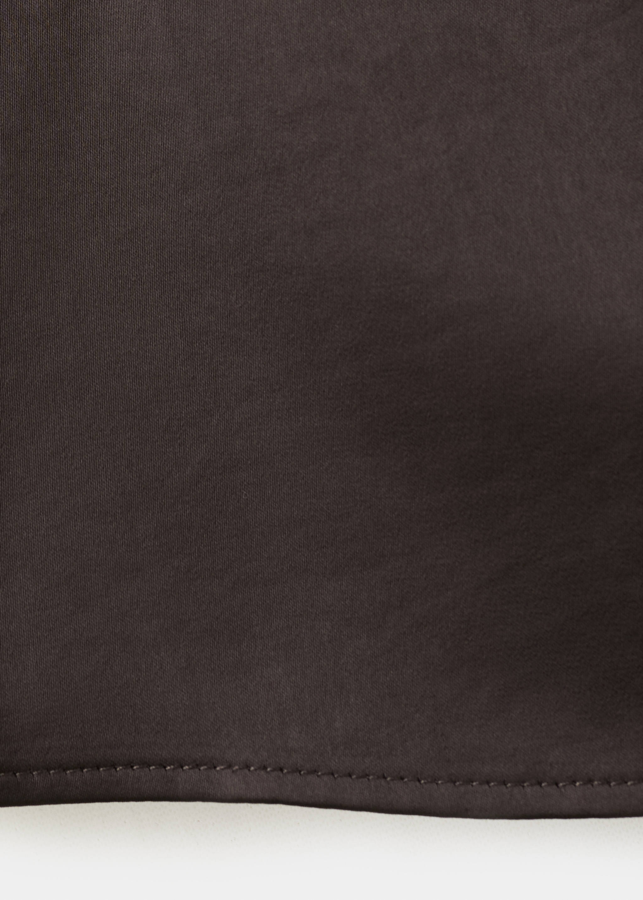 High collar satin blouse - Details of the article 0