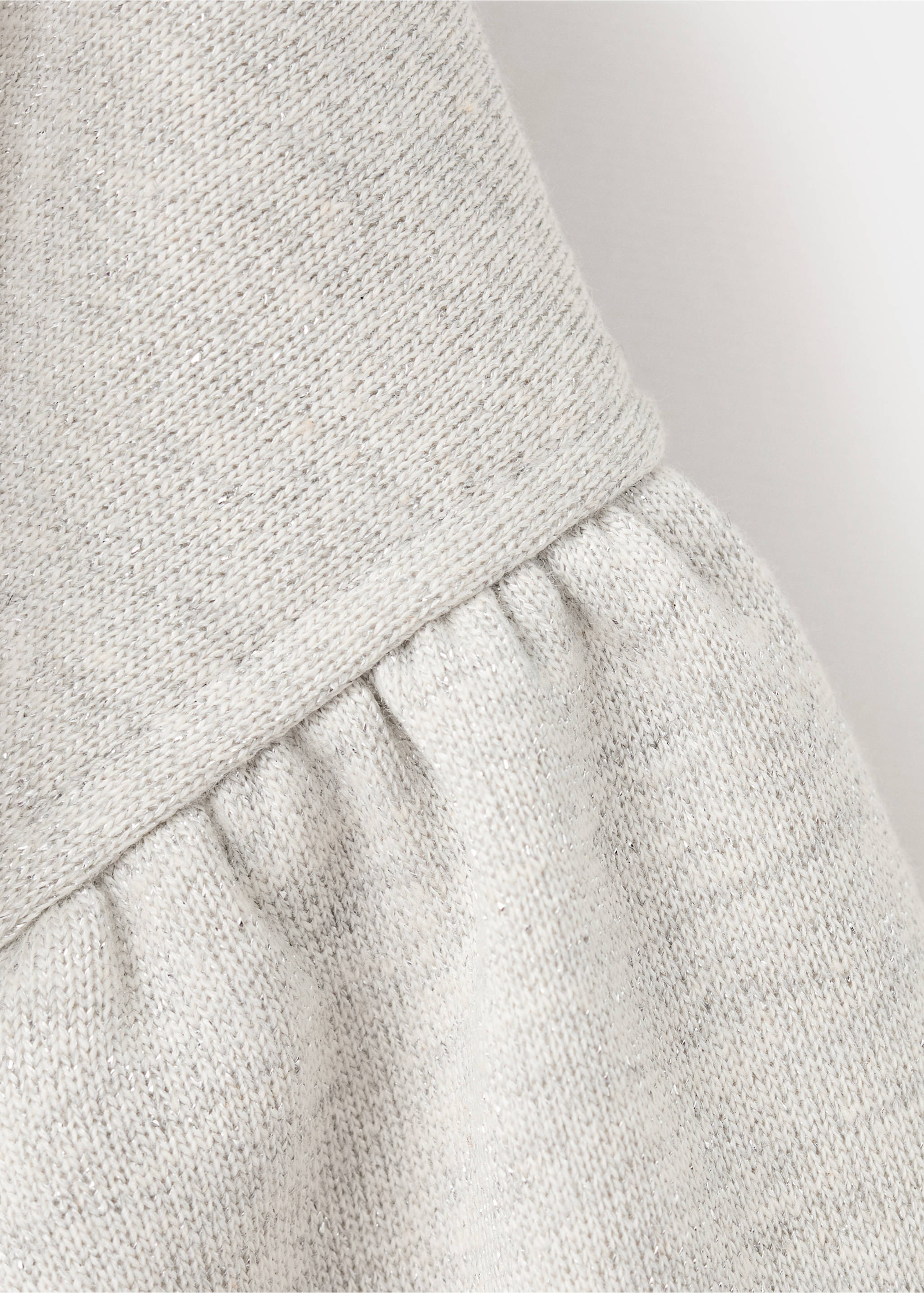 Sweatshirt mit Lurex und sternförmiger Strass-Applikation - Detail des Artikels 8, Anthrazit. Ref: 27041169-00.